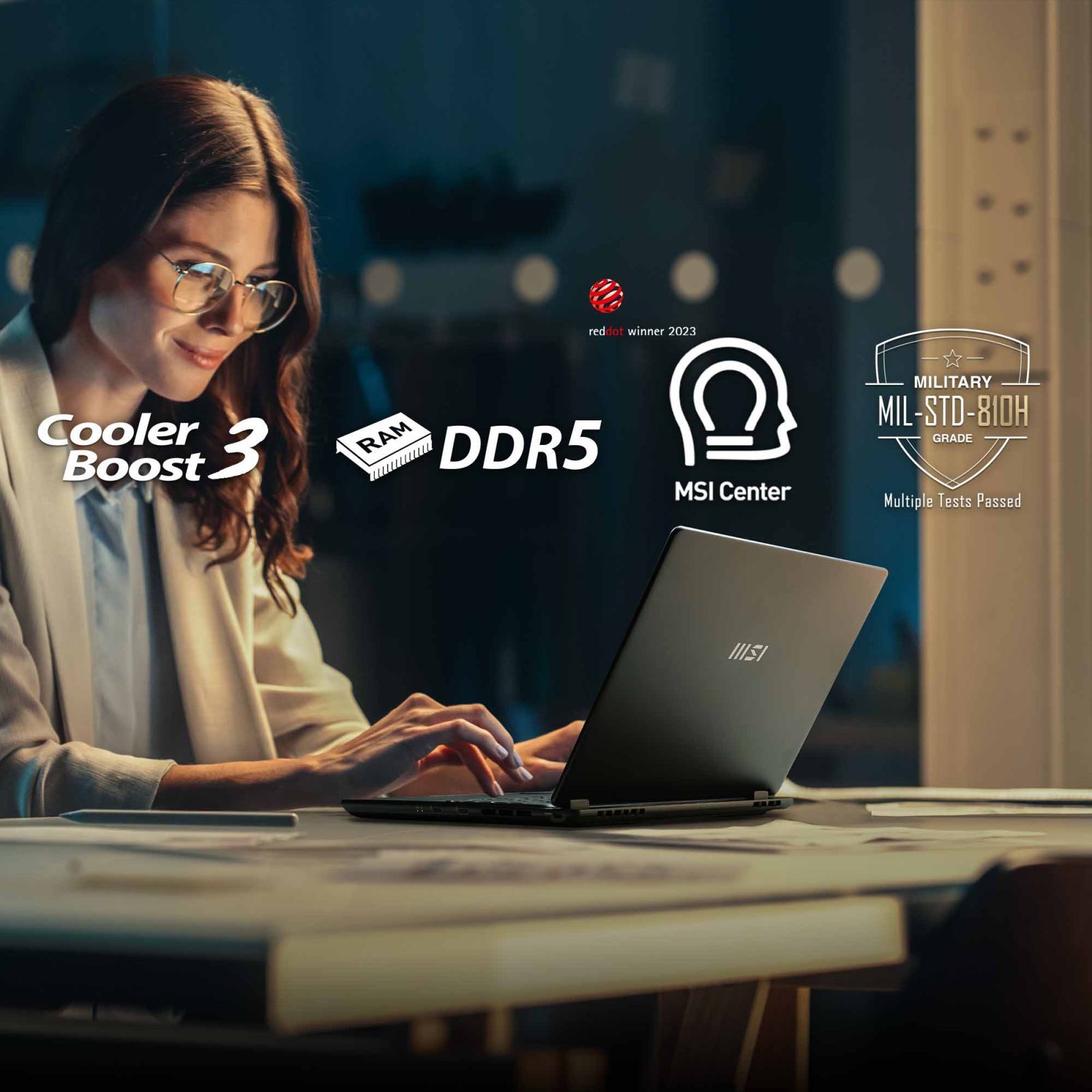 MSI Prestige 14 AI Evo C1MG 058IN Intel Core Ultra 5 Business Laptop (16GB, 512GB SSD, Windows 11 Home, 14 inch FHD Plus Display, MS Office 2021, Stellar Gray, 1.7 KG)_17