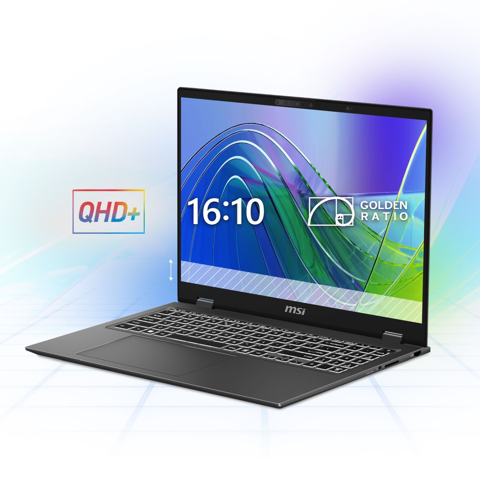 MSI Prestige 16 AI Evo B1MG 054IN Intel Core Ultra 7 Business Laptop (16GB, 512GB SSD, Windows 11 Home, 16 inch QHD Plus Display, MS Office 2021, Stellar Gray, 1.5 KG)_11
