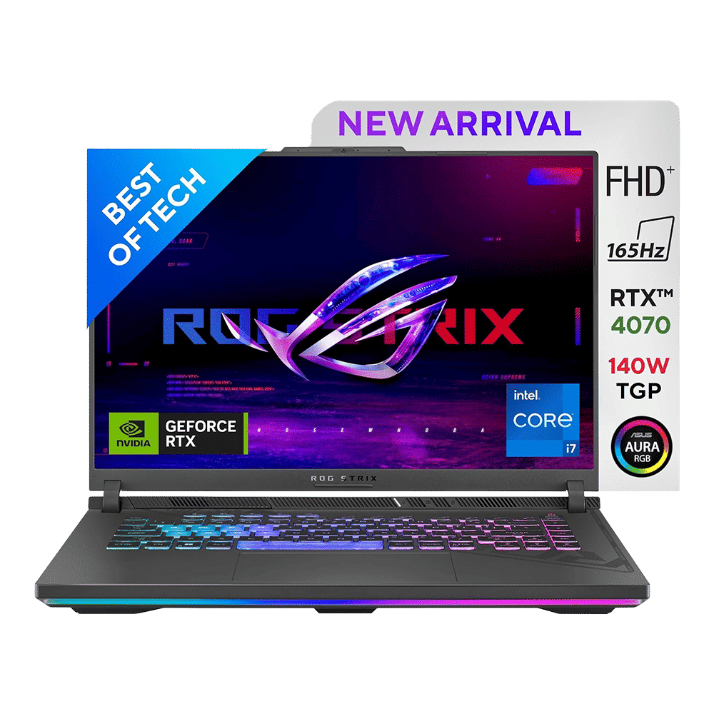 ASUS ROG Strix G16 G614JI-BG711WS Intel Core i7 13th Gen Gaming Laptop (16GB, 1TB SSD, Windows 11 Home, 8GB Graphics, 16 inch 165 Hz WUXGA IPS Display, NVIDIA GeForce RTX 4070, MS Office Home and Student 2021, Eclipse Gray, 2.5 KG)_9