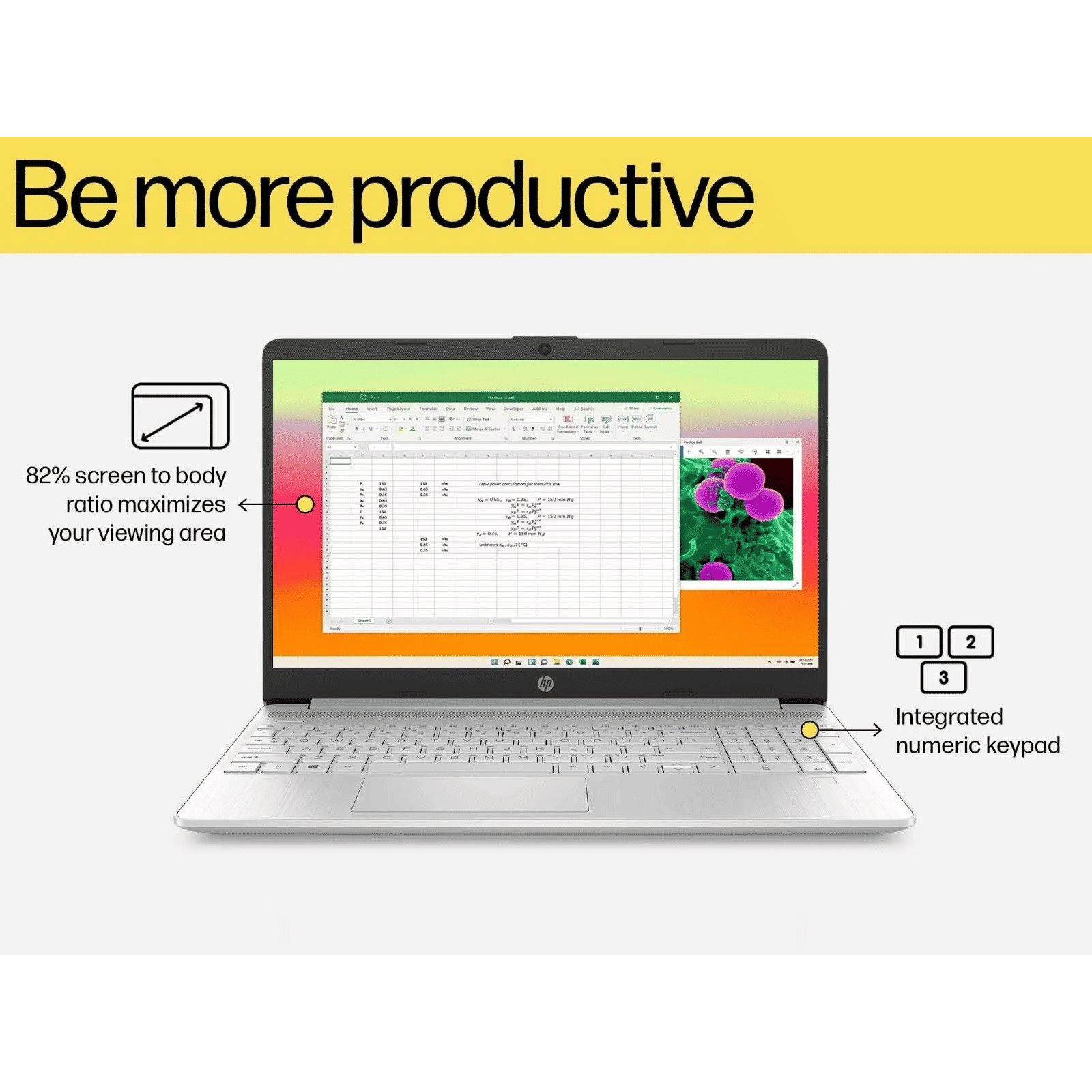 HP 15s fq5330TU Intel Core i5 12th Generation Thin & Light Laptop (16GB, 512GB SSD, Windows 11 Home, 15.6 inch Diagonal Full HD Display,  MS Office 2021, Natural Silver, 1.69 kg) _7