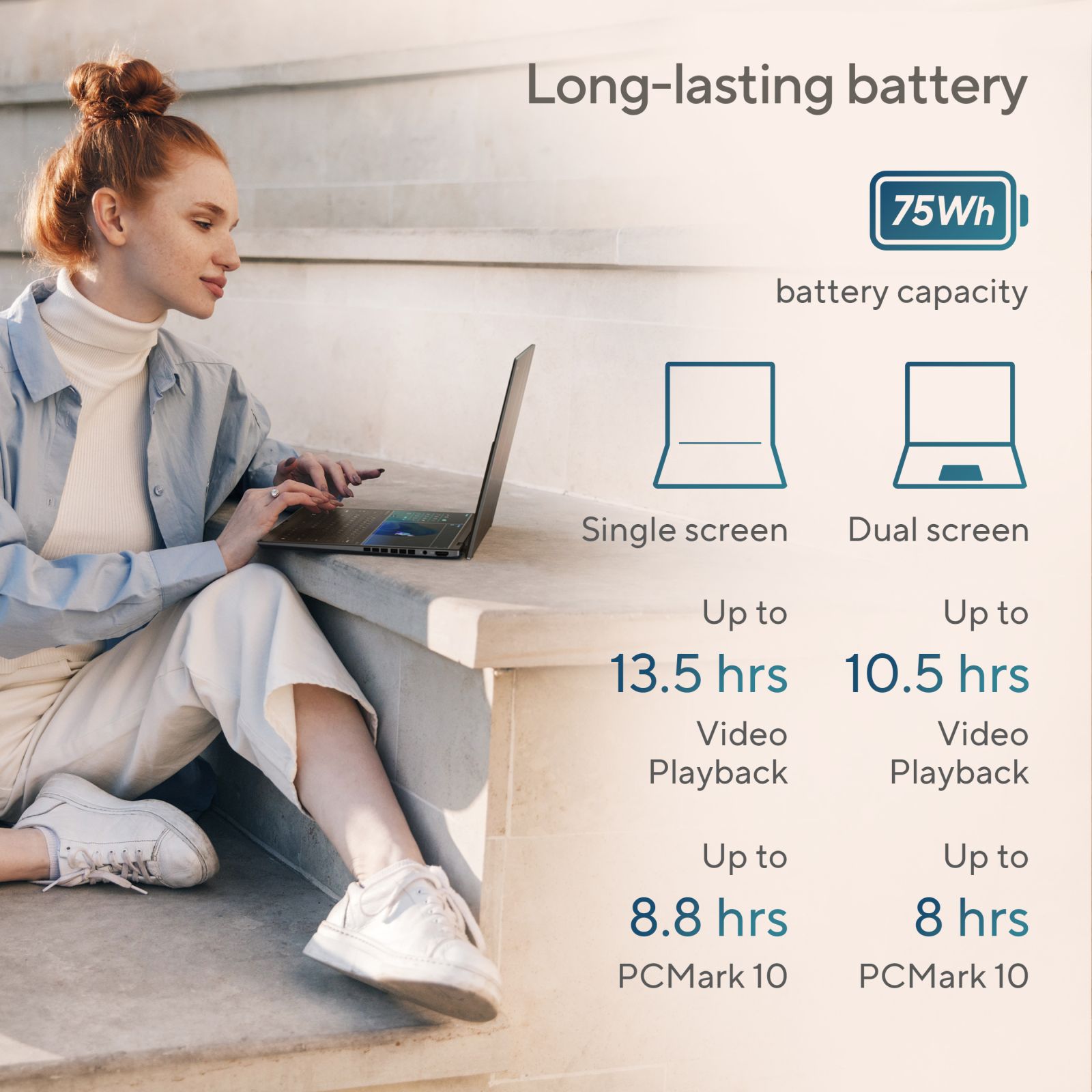 ASUS Zenbook Duo UX8406MA-QL961WS Intel Core Ultra 9 Touchscreen Thin & Light Laptop (32GB, 1TB SSD, Windows 11 Home, 14 inch Full HD OLED Display, MS Office Home & Student 2021, Inkwell Gray, 1.65 KG)_9