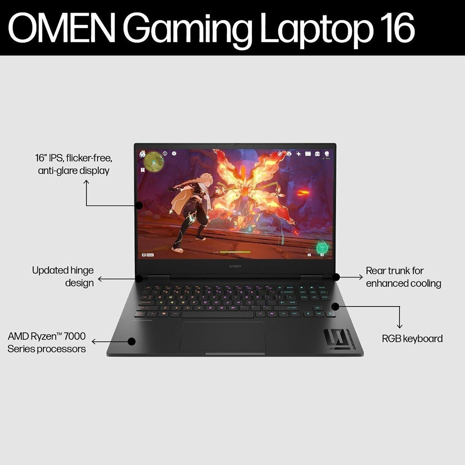 HP Omen 16 xd0020AX AMD Ryzen 7 Gaming Laptop (16GB, 1TB SSD, Windows 11 Home, 8GB Graphics, 16.1 inch 165 Hz FHD Display, NVIDIA GeForce RTX 4060, MS Office 2021, Shadow Black, 2.37 KG) HP Omen 16 xd0020AX AMD Ryzen 7 Gaming Laptop (16GB, 1TB SSD, Windows 11 Home, 8GB Graphics, 16.1 inch 165 Hz FHD Display, NVIDIA GeForce RTX 4060, MS Office 2021, Shadow Black, 2.37 KG)_8