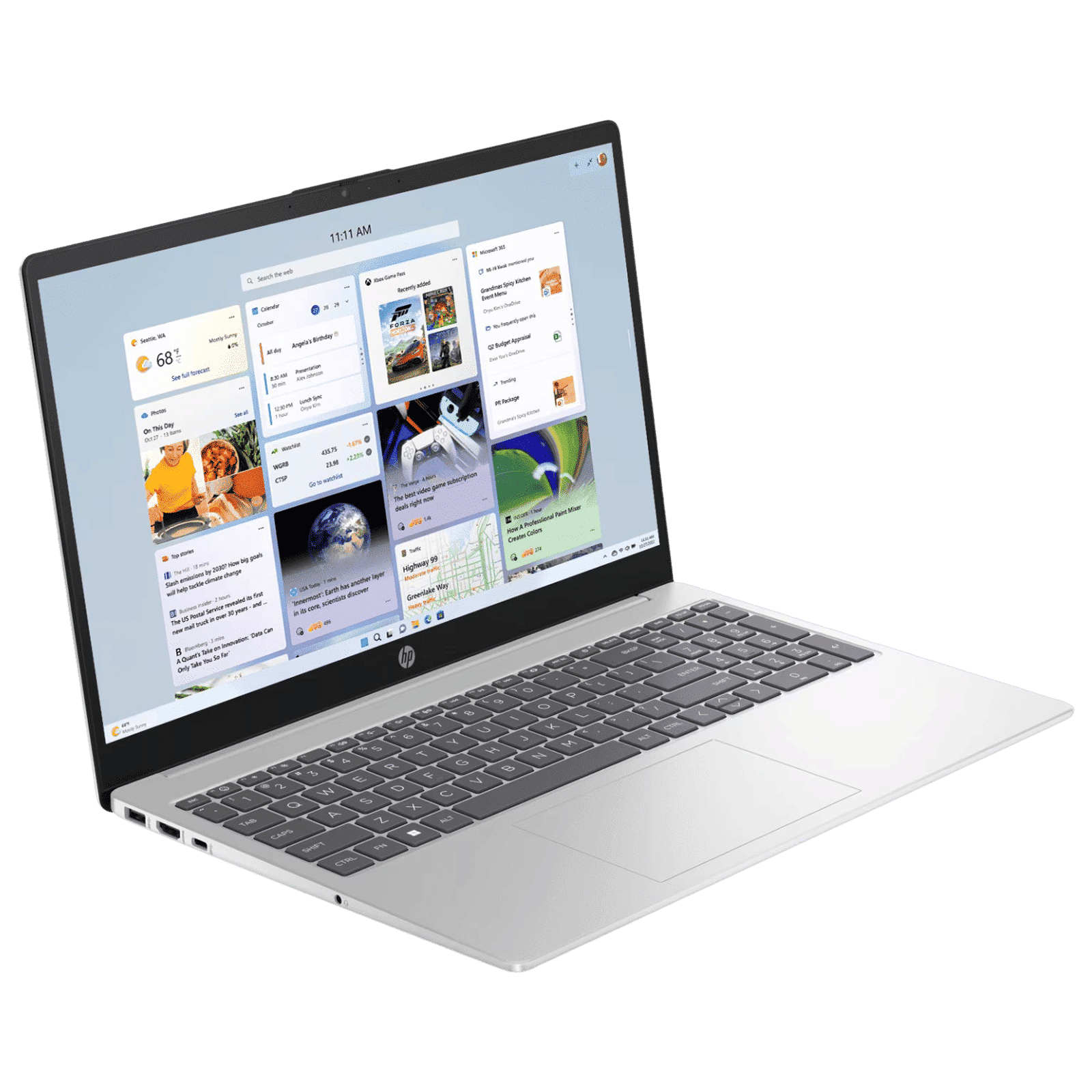 HP 15 fd0221TU Intel Core i5 13th Gen Business Laptop (16GB, 512GB SSD, Windows 11 Home, 15.6 inch Full HD Display, MS Office 2021, Natural Silver, 1.59 KG)_4