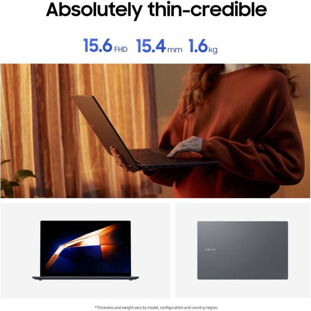 SAMSUNG Galaxy Book4 Intel Core 5 Thin & Light Laptop (16GB, 512GB SSD, Windows 11 Home, 15.6 inch Full HD LED Display, MS Office 2021, Gray, 1.55 KG)_11