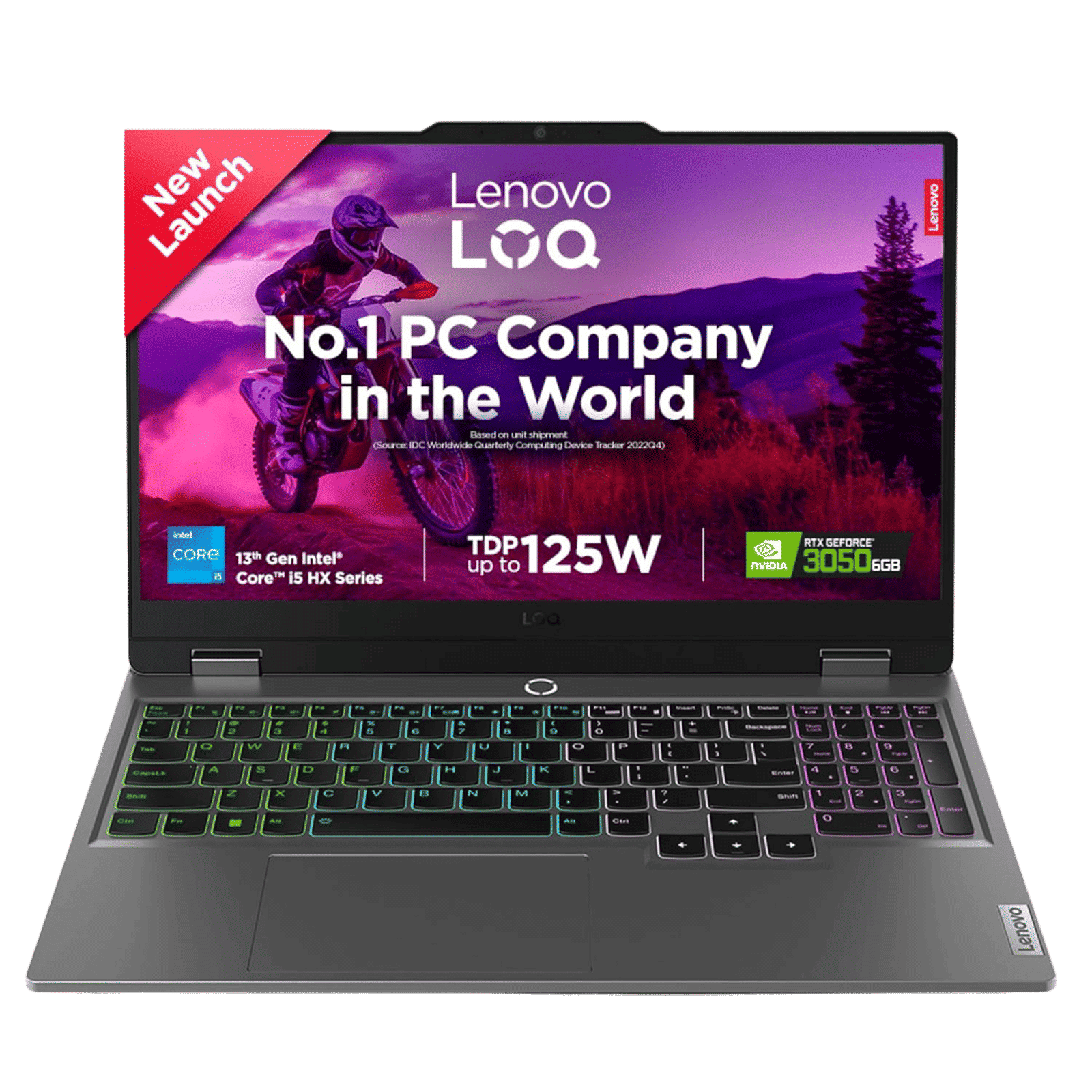 Lenovo LOQ 15IRX9 Intel Core i5 13th Gen Gaming Laptop (16GB, 512GB SSD, Windows 11 Home, 6GB Graphics, 15.6 inch 144 Hz Full HD IPS Display, NVIDIA GeForce RTX 3050, MS Office 2021, Luna Grey, 2.38 KG)_1