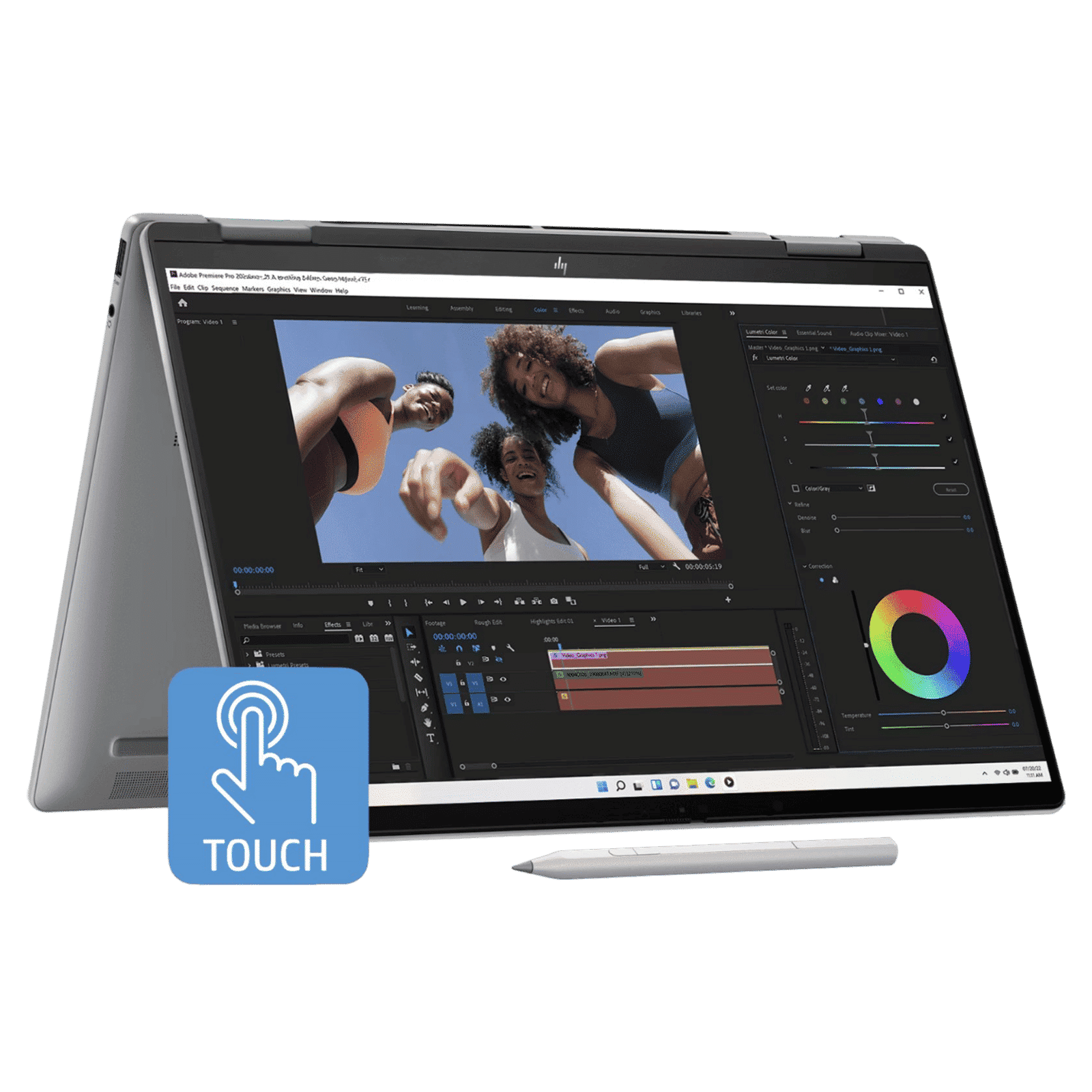 HP Envy x360 14-fa0052AU AMD Ryzen 7 Touchscreen 2 in 1 Laptop (16GB, 512GB SSD, Windows 11 Home, 14 inch WUXGA IPS Display, MS Office 2021, Mineral Silver, 1.44 KG)_1