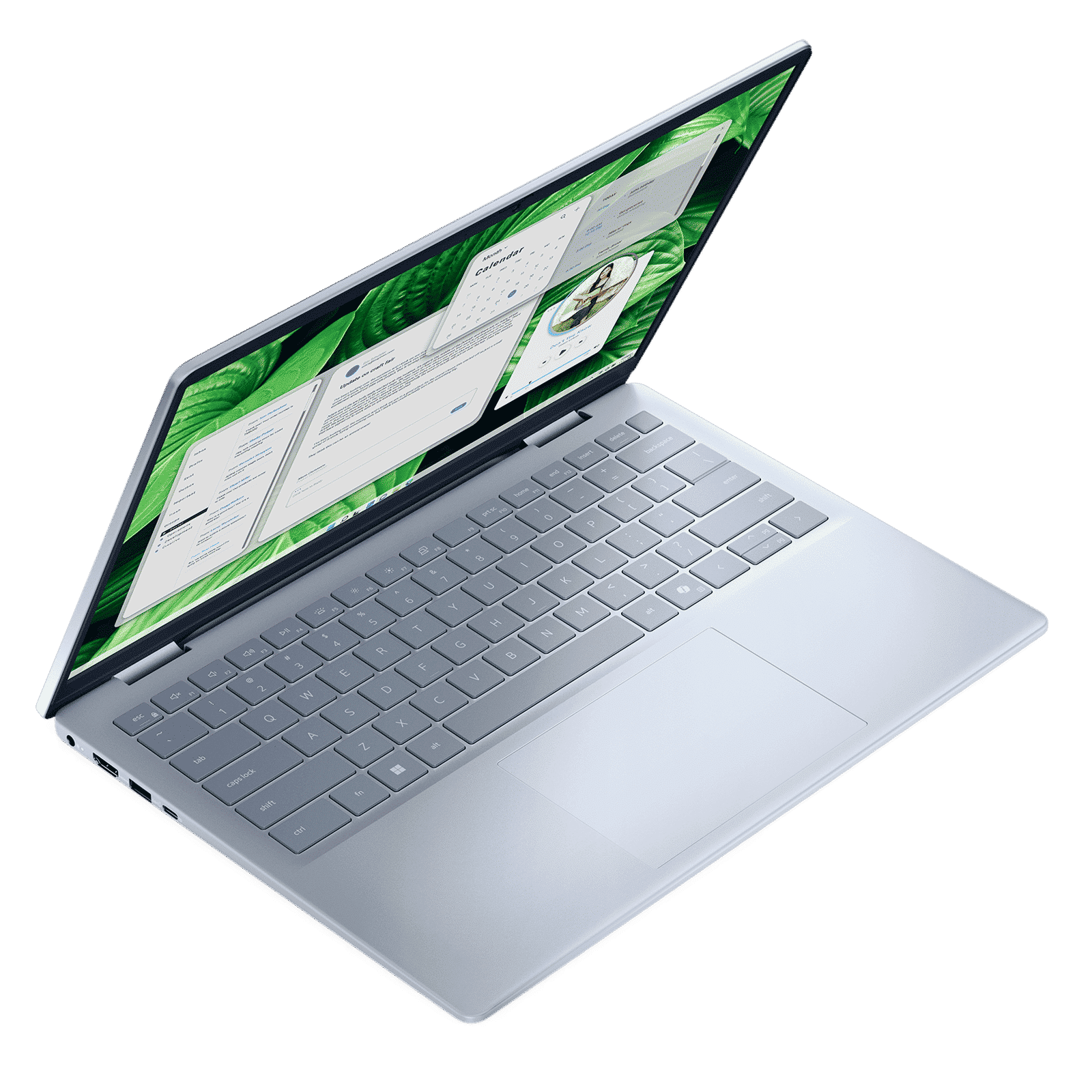 DELL Inspiron 5445 AMD Ryzen 5 8540U 8th Gen Thin & Light Laptop (16GB, 512GB SSD, Windows 11 Home, 14 inch FHD Plus Display, MS Office 2021, Ice Blue, 1.61 KG)_9