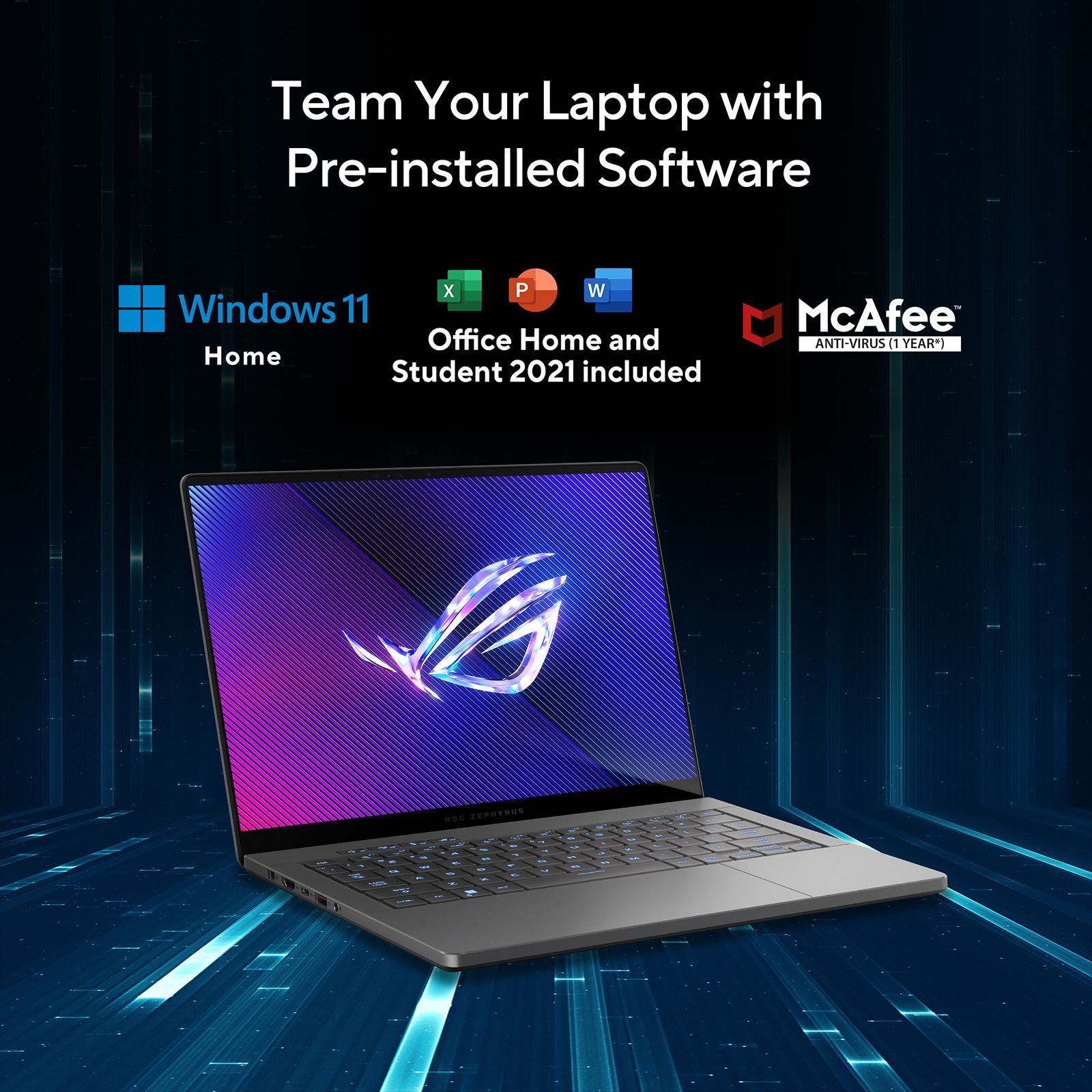 ASUS ROG Zephyrus G14 GA403UV-QS085WS AMD Ryzen 9 8945HS Gaming Laptop (16GB, 1TB SSD, Windows 11 Home, 8GB Graphics, 14 inch 120 Hz 3K OLED Display, NVIDIA GeForce RTX 4060, MS Office Home and Student, Eclipse Gray, 1.5 KG)_11