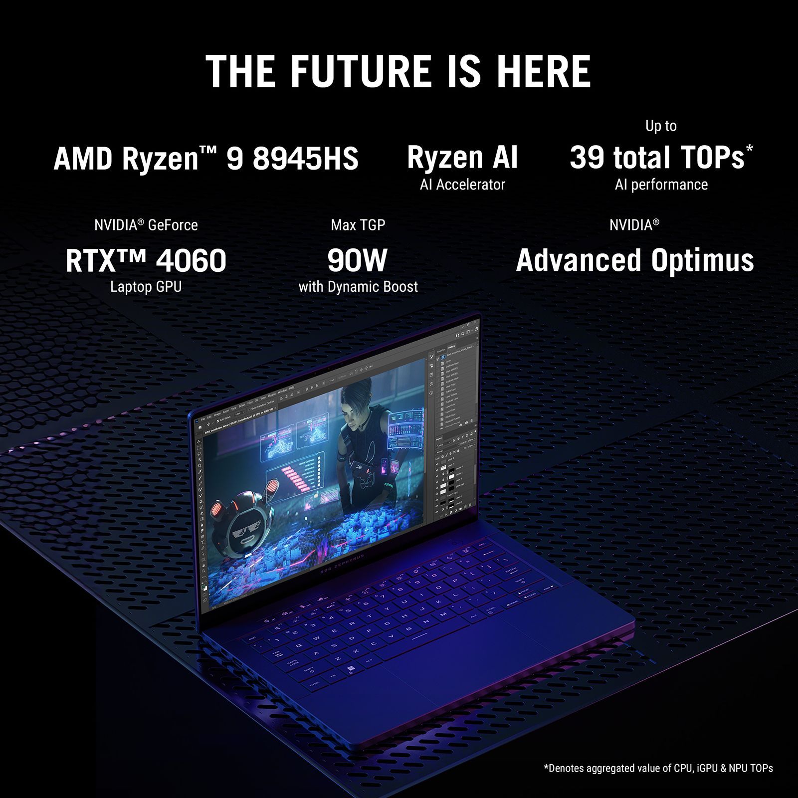 ASUS ROG Zephyrus G14 GA403UV-QS085WS AMD Ryzen 9 8945HS Gaming Laptop (16GB, 1TB SSD, Windows 11 Home, 8GB Graphics, 14 inch 120 Hz 3K OLED Display, NVIDIA GeForce RTX 4060, MS Office Home and Student, Eclipse Gray, 1.5 KG)_13