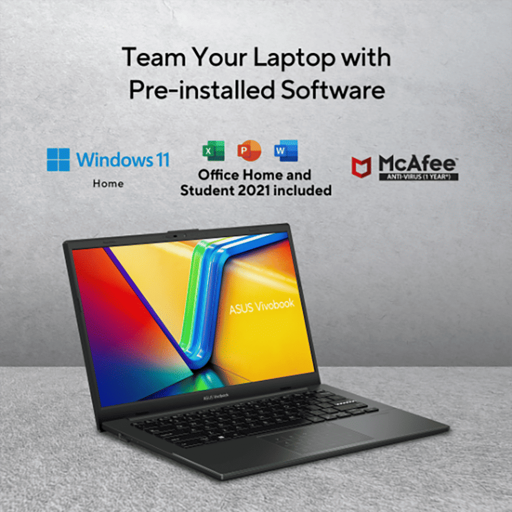 ASUS Vivo book Go AMD Ryen 3 Laptop (8GB, 512GB SSD, Windows 11 Home, 14 inch Full HD LED Backlit Display, MS Office 2021, Mixed Black, 1.38 KG)_19