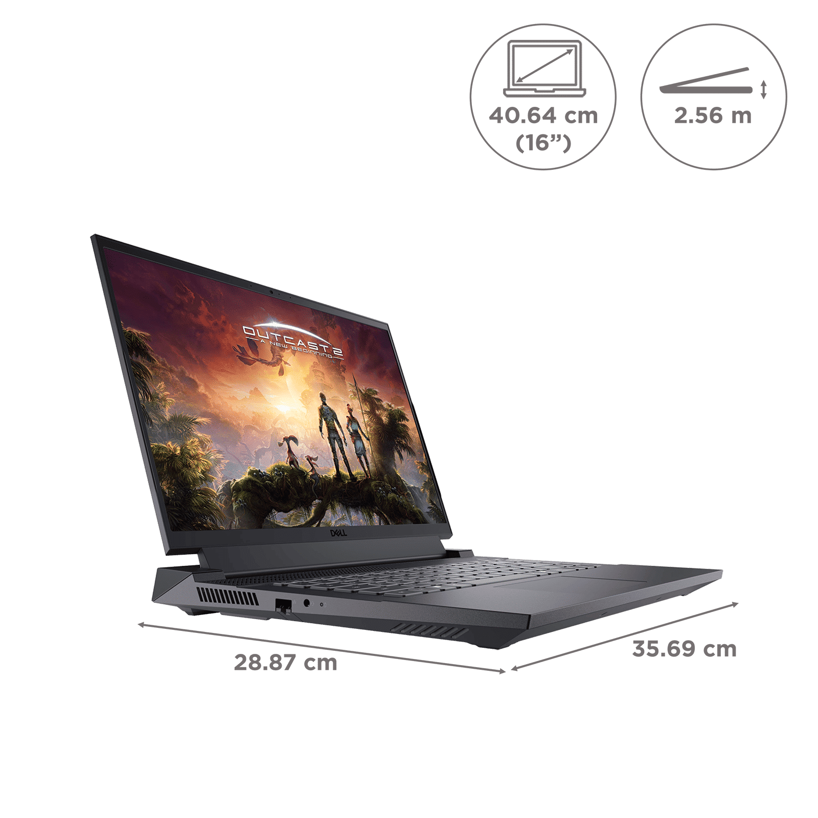 DELL G16 7630 Intel Core i7 13th Gen Gaming Laptop (32GB, 1TB SSD, Windows 11 Home, 8GB Graphics, 16 inch 240 Hz QHD Plus Display, NVIDIA GeForce RTX 4060, MS Office Home & Student 2021, Grey, 2.99 KG)_2