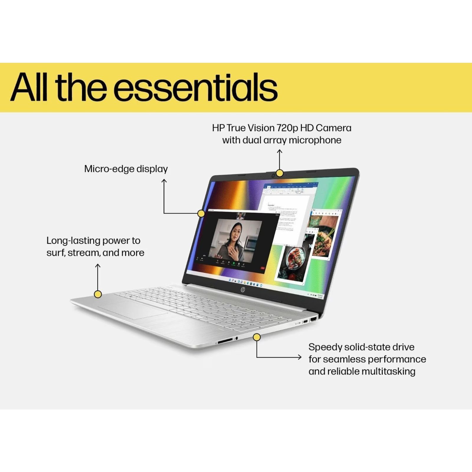 HP 15s-fq5329TU Intel Core i5 12th Gen Laptop (8GB, 512GB SSD, Windows 11 Home, 15.6 inch Full HD Display, MS Office 2021, Natural Silver, 1.69 KG)_8