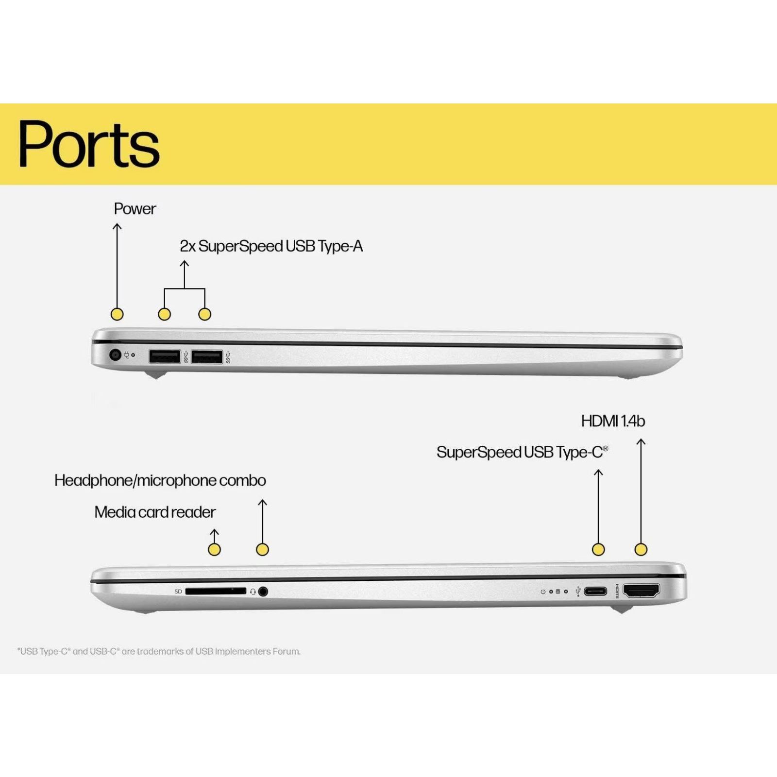 HP 15s-fq5329TU Intel Core i5 12th Gen Laptop (8GB, 512GB SSD, Windows 11 Home, 15.6 inch Full HD Display, MS Office 2021, Natural Silver, 1.69 KG)_9