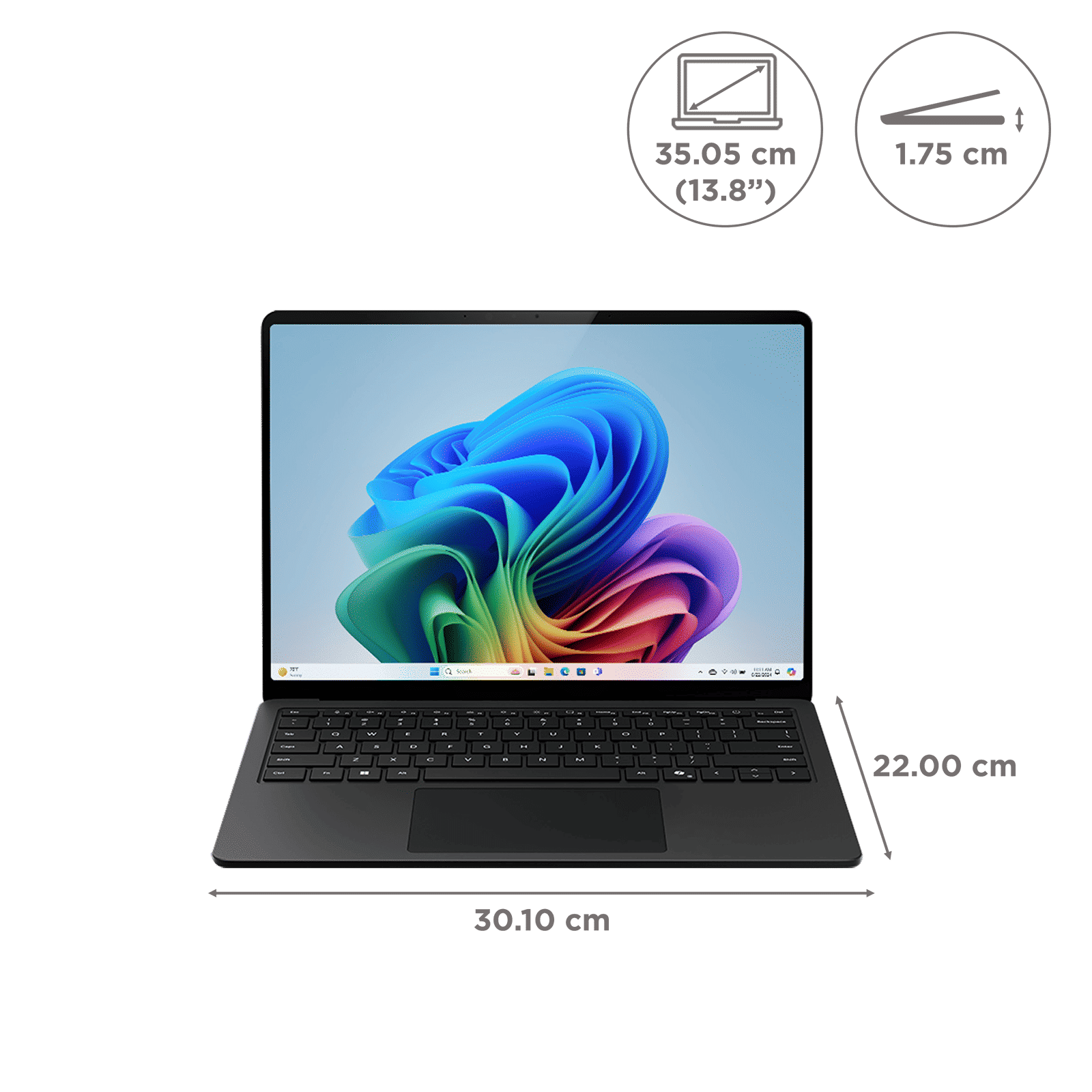 Microsoft Surface 7th Edition Snapdragon X Elite Touchscreen Ultra Thin Laptop (16GB, 512GB SSD, Windows 11 Home, 13.8 inch LCD Display, Black, 1.34 KG)_2