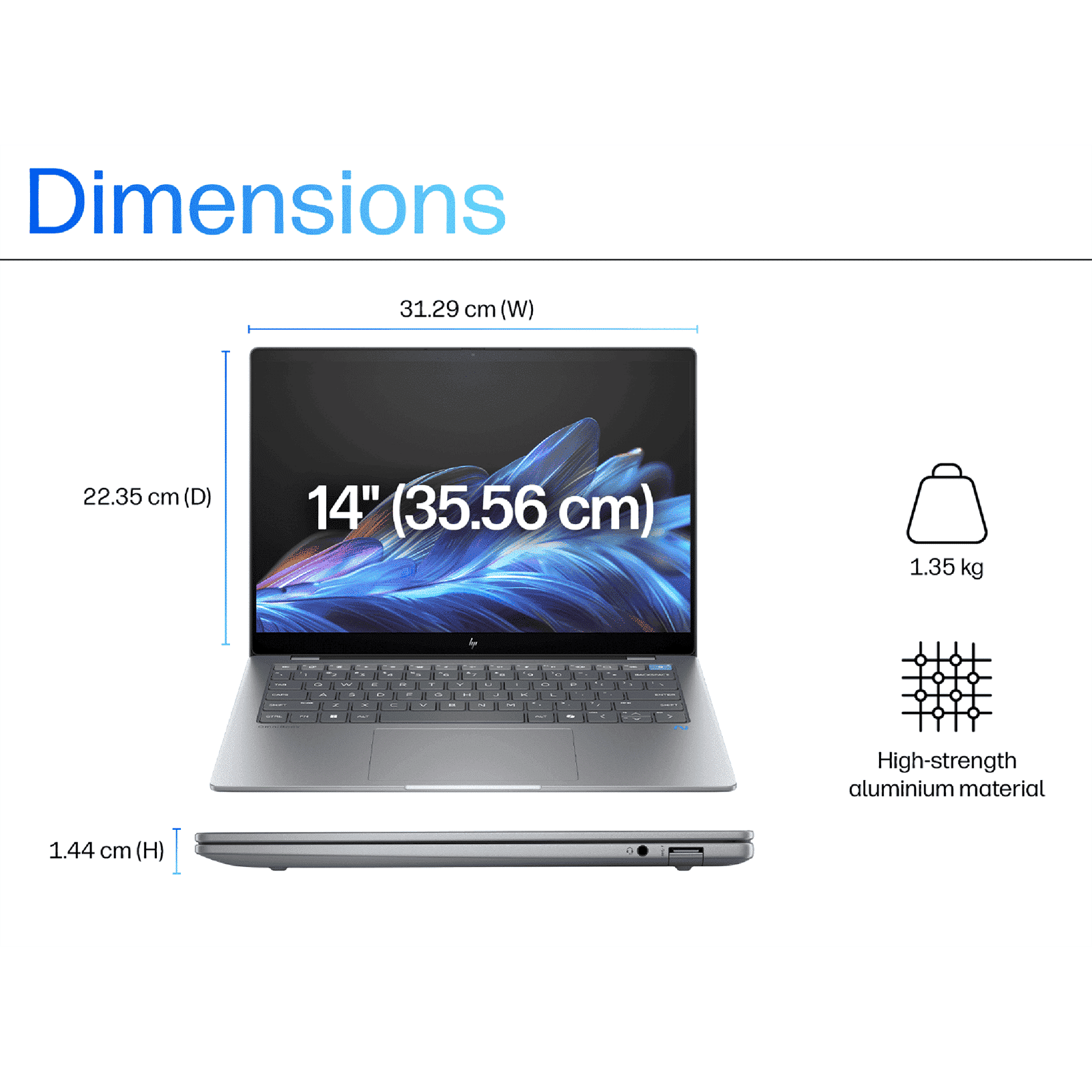 HP OmniBook X 14-fe0121QU Snapdragon X Elite Touchscreen Thin & Light Laptop (16GB, 1TB SSD, Next-Gen Windows, 14 inch 2.2K IPS Display, MS Office 2021, Meteor Silver, 1.34 KG)_12