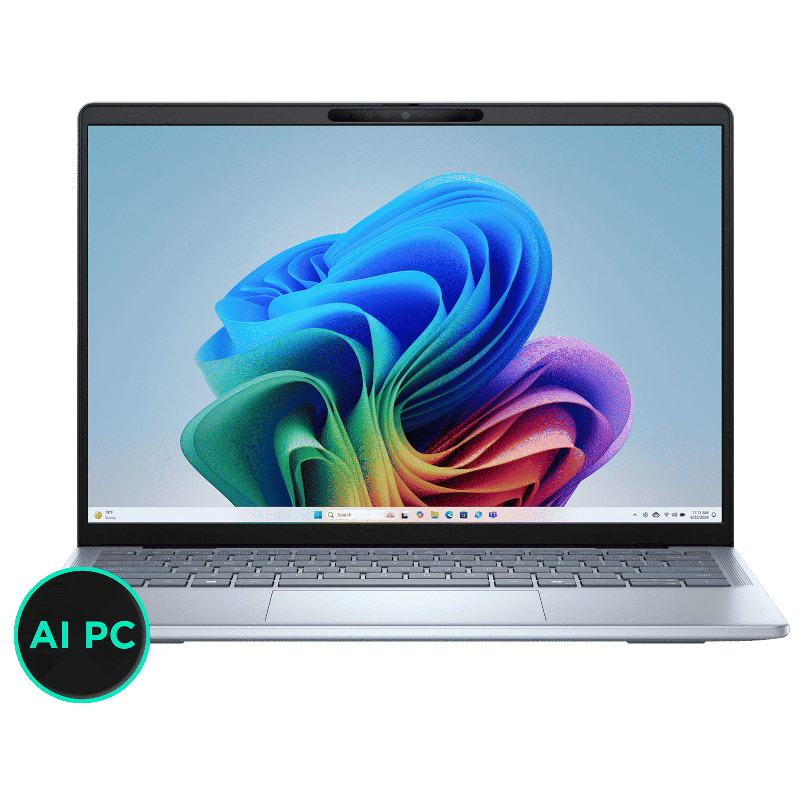 DELL Inspiron 14 Plus Snapdragon X Plus Touchscreen Thin & Light Laptop (16GB, 512GB SSD, Windows 11 Home, 14 inch QHD Plus IPS Display, MS Office 2021, Ice Blue, 1.40 KG)_1