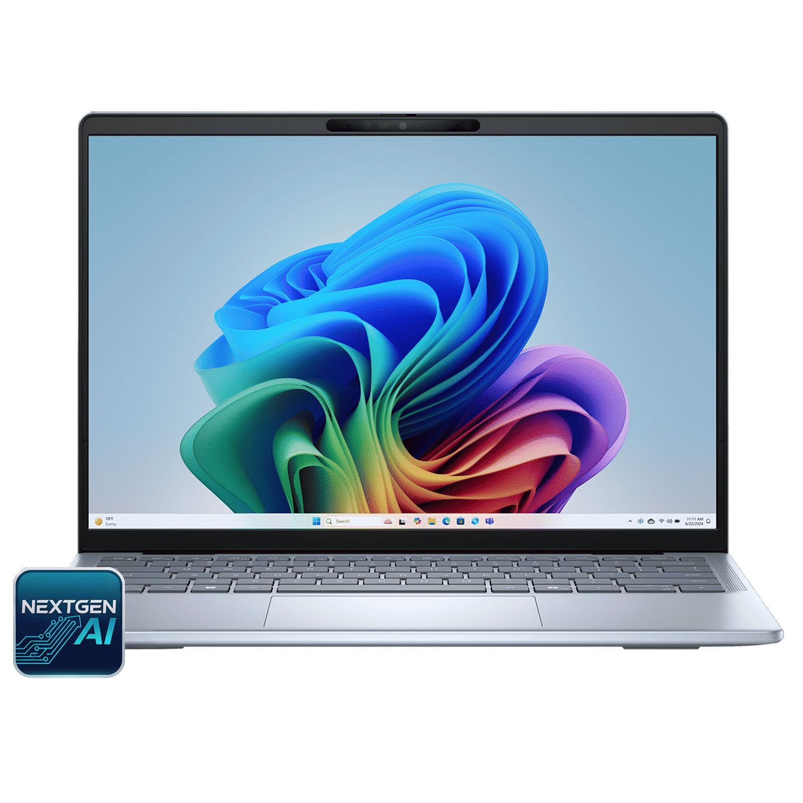 DELL Inspiron 14 Plus Snapdragon X Plus Touchscreen Thin & Light Laptop (16GB, 1TB SSD, Windows 11 Home, 14 inch QHD Plus IPS Display, MS Office 2021, Ice Blue, 1.40 KG)_1