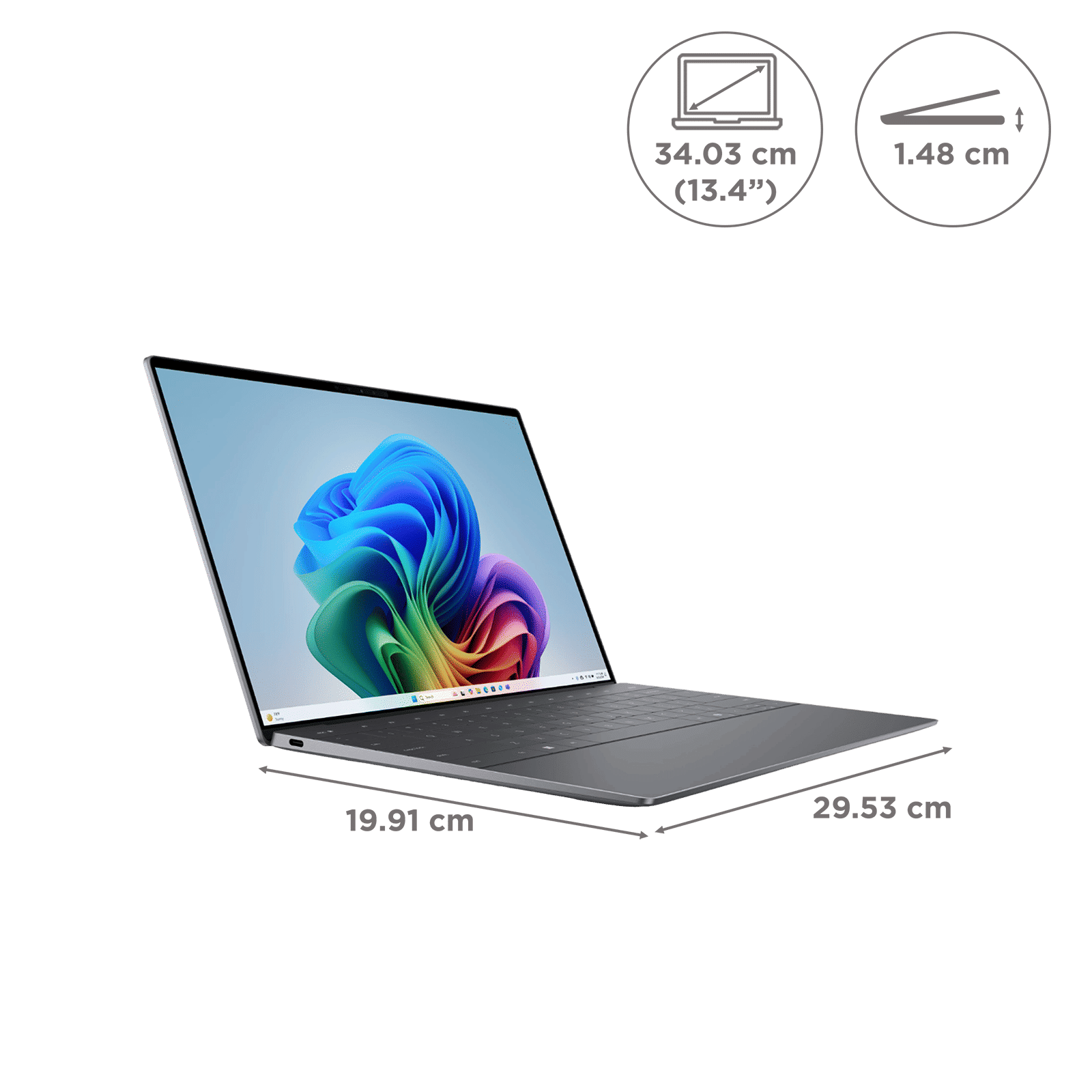 Dell XPS 13 Snapdragon X Elite Touchscreen Thin & Light Laptop (32GB, 1TB SSD, Windows 11 Home, 13.4 inch 3K OLED Display, MS Office Home & Student 2021, Graphite, 1.17 KG) Dell XPS 13 Snapdragon X Elite Touchscreen Thin & Light Laptop (32GB, 1TB SSD, Windows 11 Home, 13.4 inch 3K OLED Display, MS Office Home & Student 2021, Graphite, 1.17 KG)_2