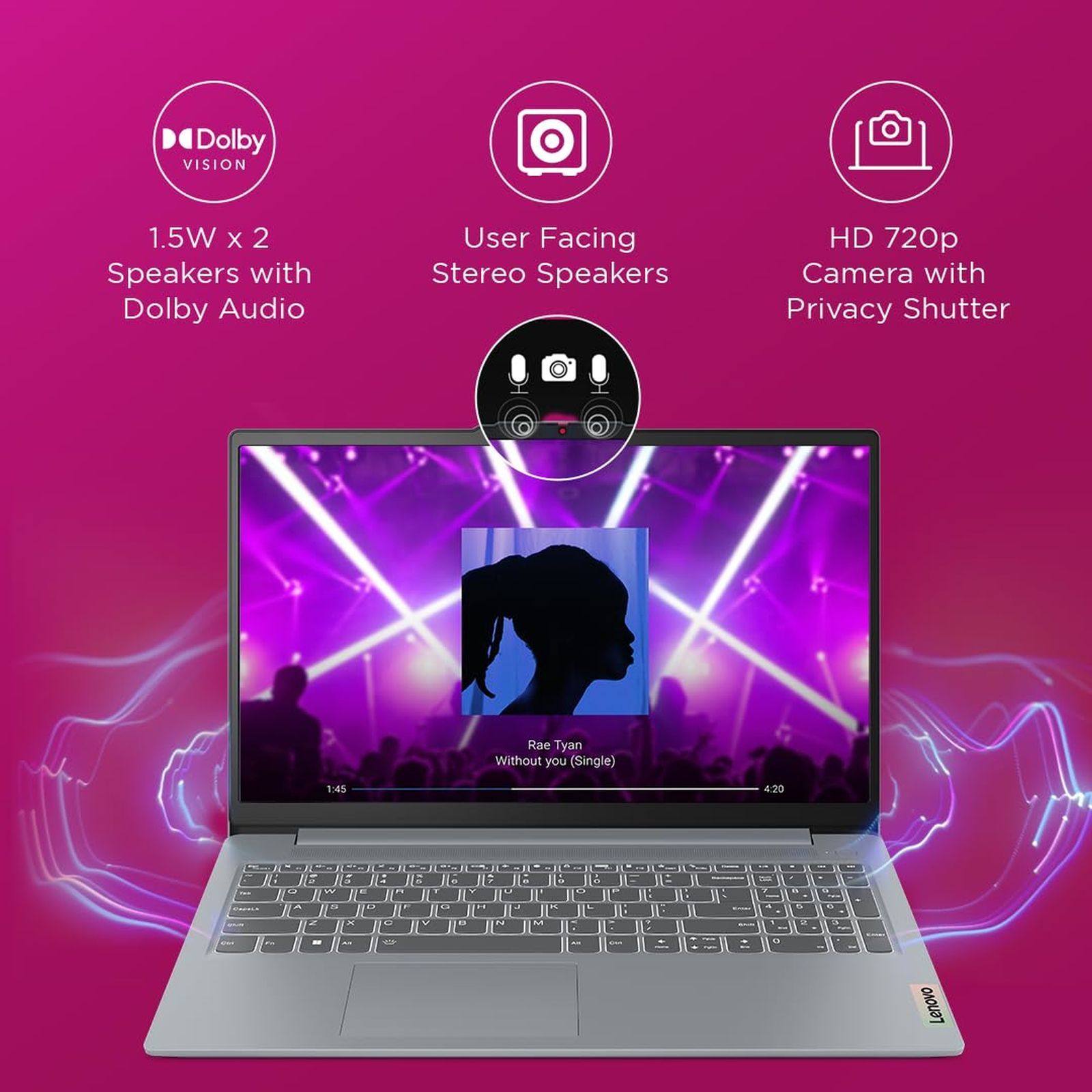 Lenovo IdeaPad Slim 3 AMD Ryzen 5 Thin & Light Laptop (16GB, 512GB SSD, Windows 11 Home, 15.6 inch Full HD Display, MS Office 2021, Arctic Grey, 1.62 KG)_7