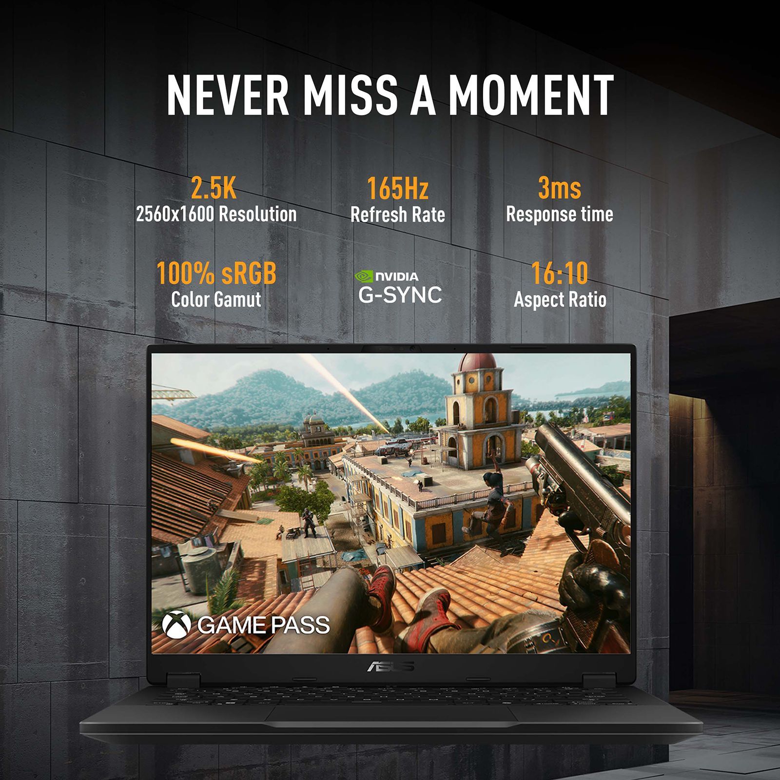 ASUS TUF Gaming FA401UU-RG033WS AMD Ryzen 7 8845HS Gaming Laptop (16GB, 1TB SSD, Windows 11 Home, 6GB Graphics, 14 inch 165 Hz WQXGA IPS Display, NVIDIA GeForce RTX 4050, MS Office Home and Student 2021, Jaeger Gray, 1.46 KG)_10