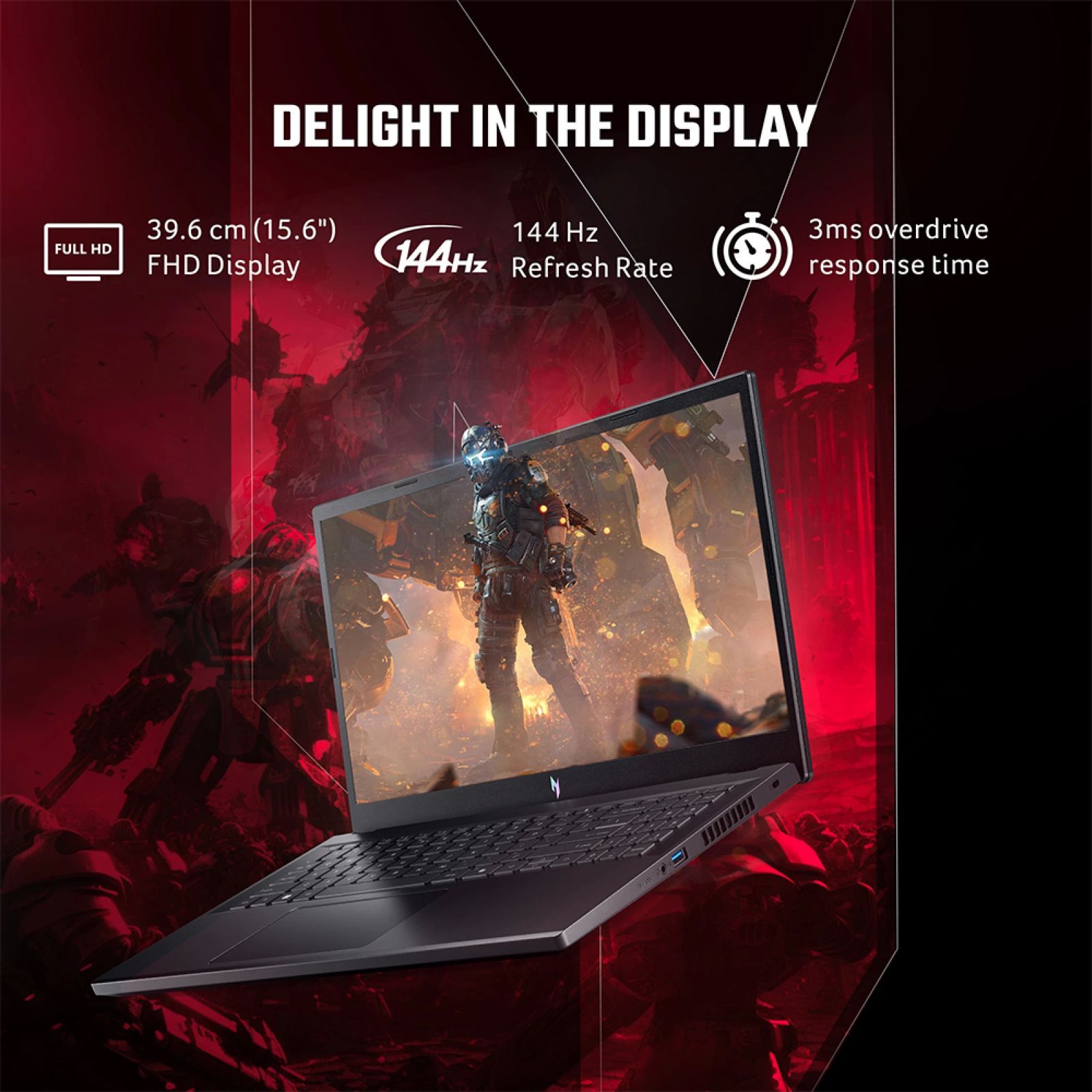 acer NITRO V ANV15-41 AMD Ryzen 7 Gaming Laptop (16GB, 512GB SSD, Windows 11 Home, 6GB Graphics, 15.6 inch 144 Hz Full HD Display, NVIDIA GeForce RTX 3050, Obsidian Black, 2.1 KG)_5