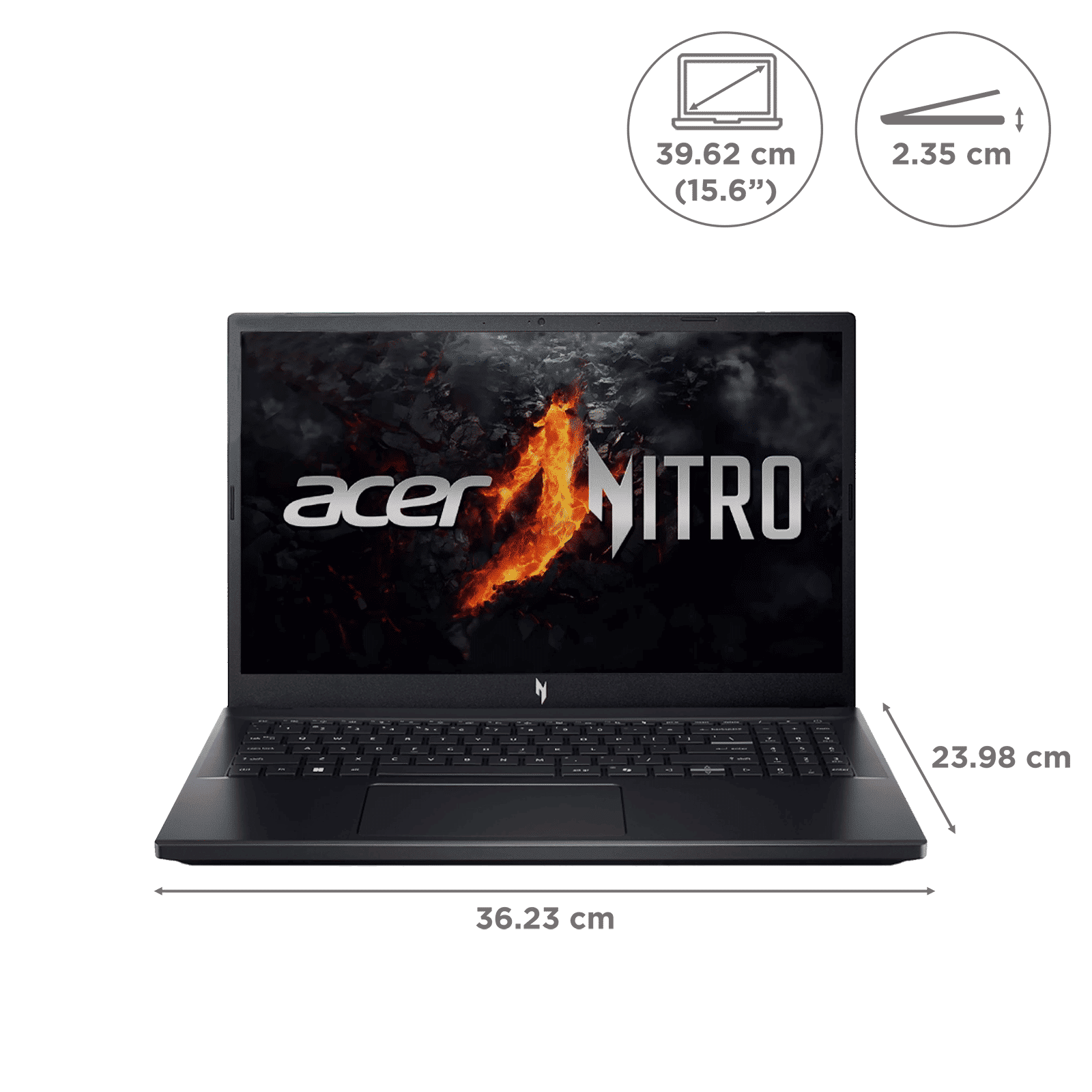 acer NITRO V ANV15-41 AMD Ryzen 7 Gaming Laptop (16GB, 512GB SSD, Windows 11 Home, 6GB Graphics, 15.6 inch 144 Hz Full HD Display, NVIDIA GeForce RTX 3050, Obsidian Black, 2.1 KG)_2