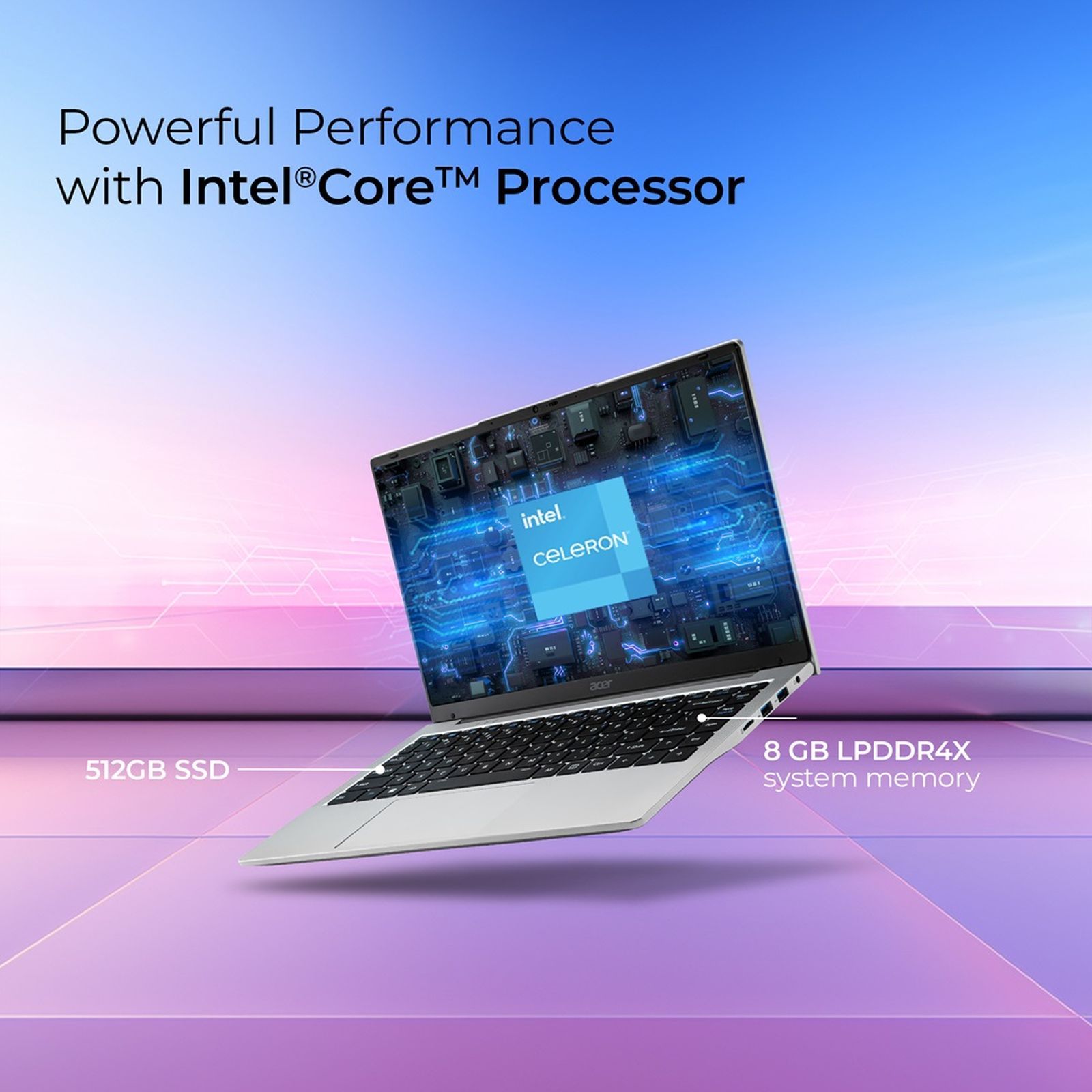 acer Aspire 3 A325-45 Intel Celeron N4500 Thin & Light Laptop (8GB, 512GB SSD, Windows 11 Home, 15.6 inch Full HD LED Backlit Display, Pure Silver, 1.5 KG)_12