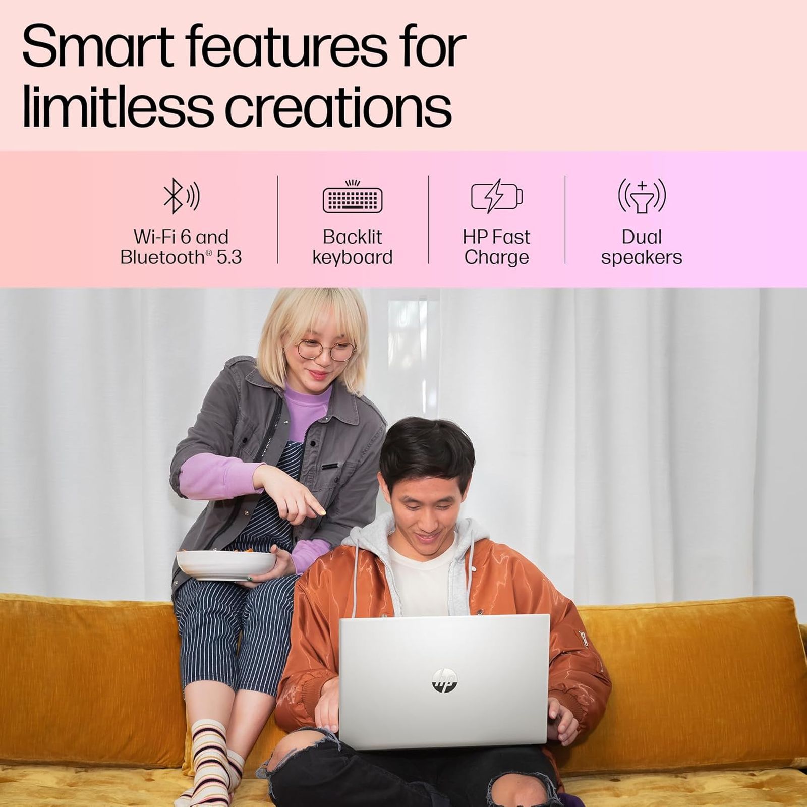 HP Pavilion 15 eh3036AU AMD Ryzen 5 7530U Thin & Light Laptop (8GB, 512GB SSD, Windows 11 Home, 15.6 inch Full HD Display, MS Office 2021, Natural Silver, 1.75 KG)_6