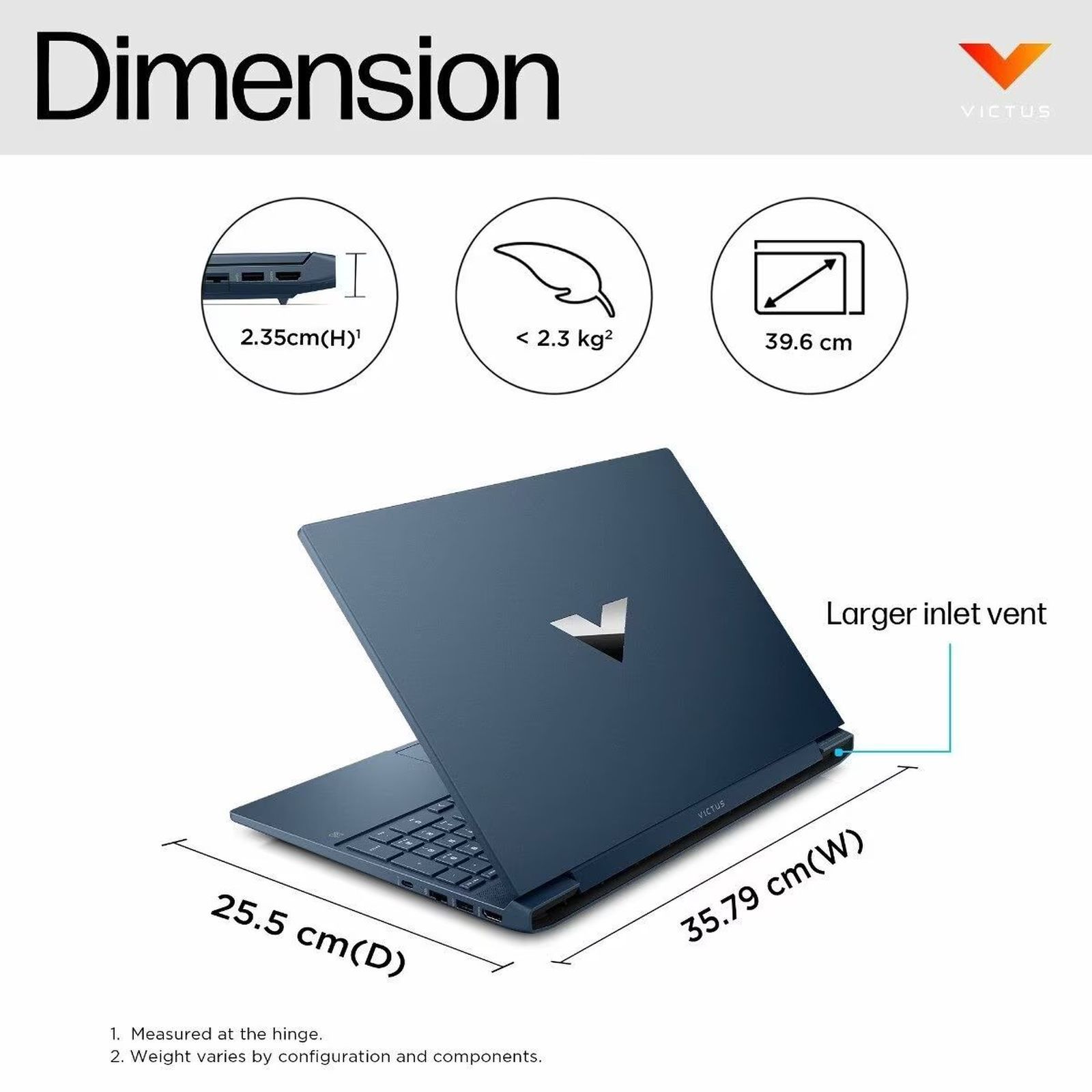 HP Victus Intel Core i5 13th Gen Gaming Laptop (16GB, 512GB SSD, Windows 11 Home, 4GB Graphics, 15.6 inch 144 Hz Full HD IPS Display, NVIDIA GeForce RTX 2050, Performance Blue, 2.29 KG)_9