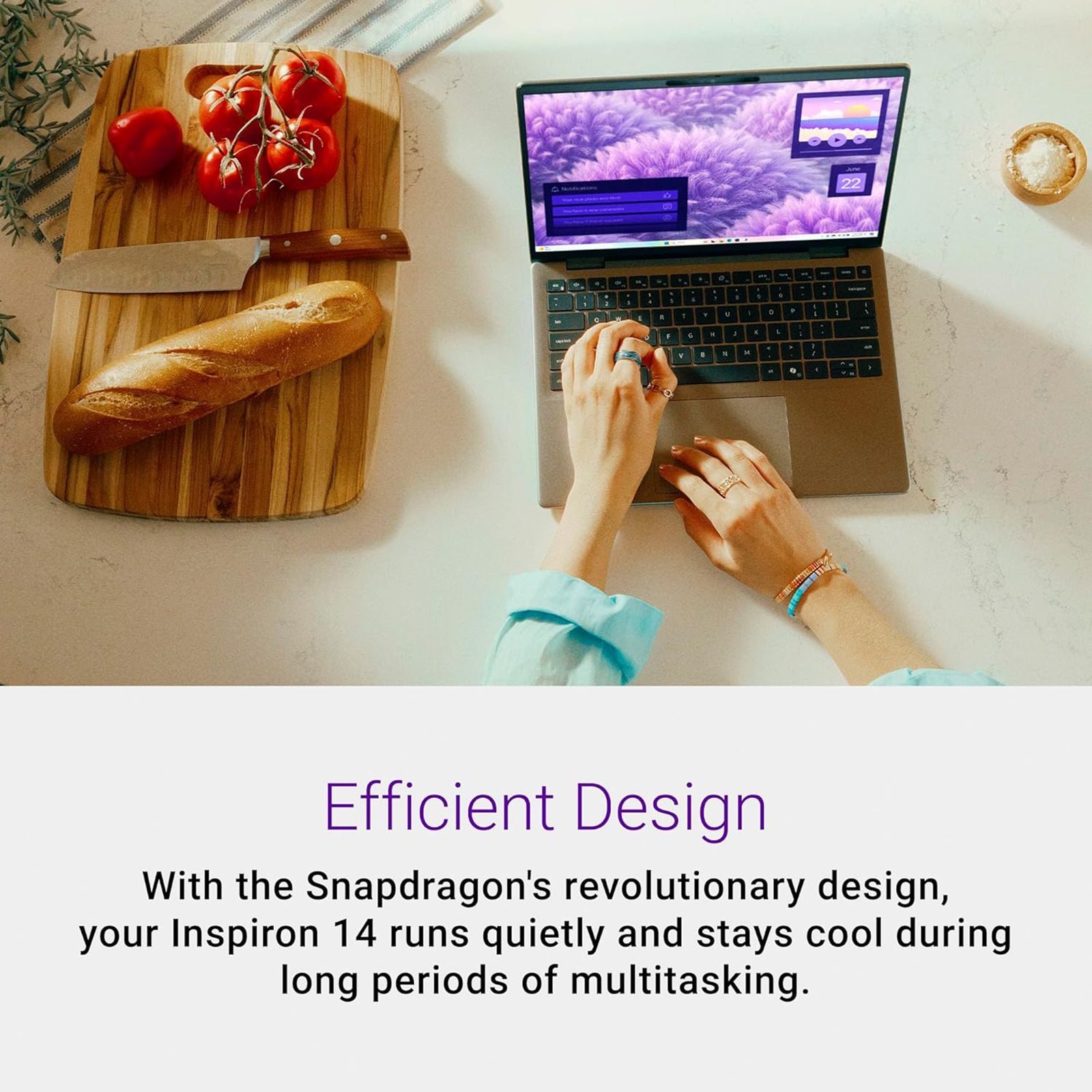 DELL Inspiron 5441 Qualcomm Snapdragon X Plus Notebook Laptop (16GB, 512GB SSD, Windows 11 Home, 14 inch Full HD Plus IPS Display, MS Office 2021, Titan Grey, 1.53 KG)_14