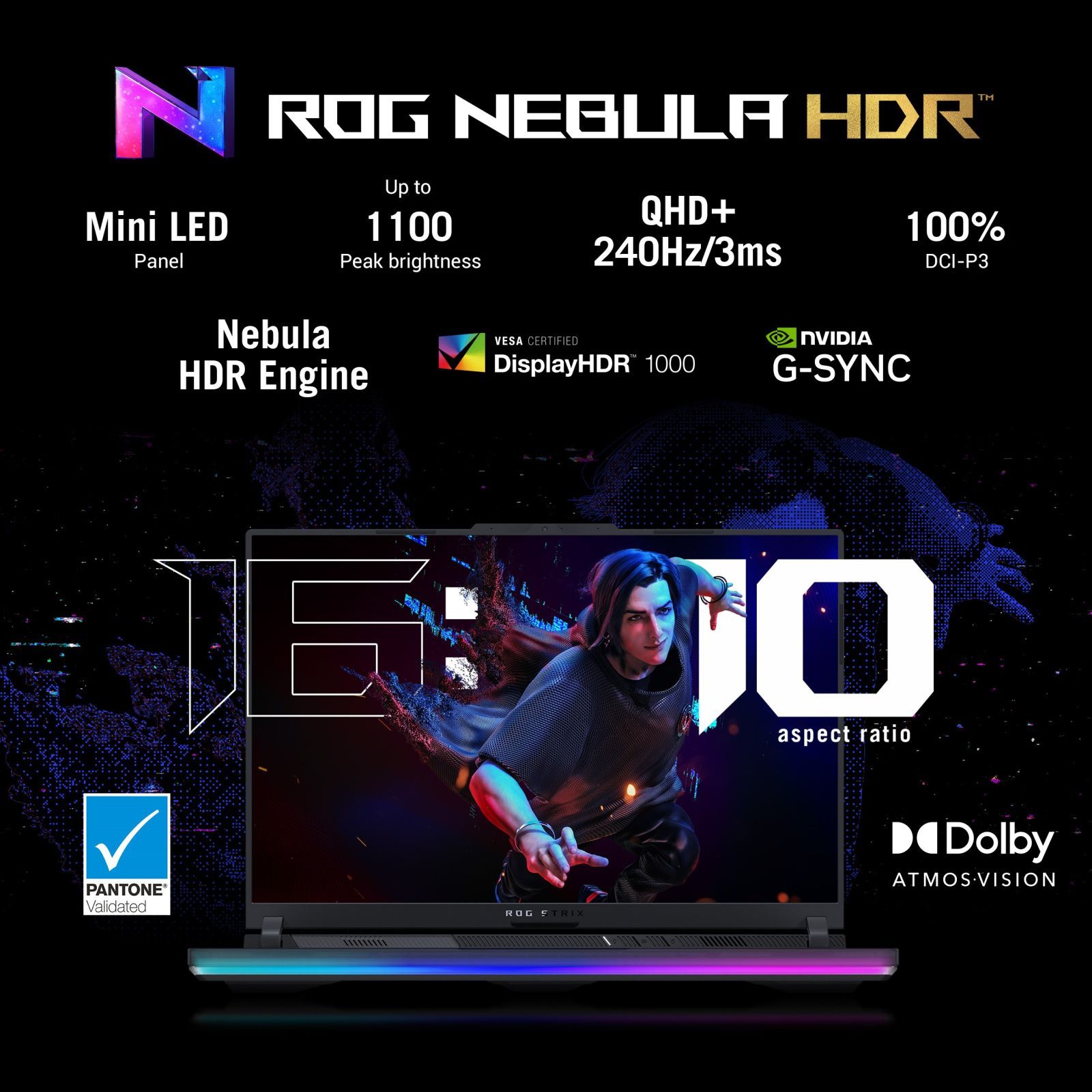 ASUS ROG Strix SCAR 16 G634JZR-CM932WS Intel Core i9 14th Gen Gaming Laptop (32GB, 2TB SSD, Windows 11 Home, 12GB Graphics, 16 inch 240 Hz WQXGA Display, NVIDIA GeForce RTX 4080, MS Office Home and Student 2021, Off Black, 2.65 KG)_9