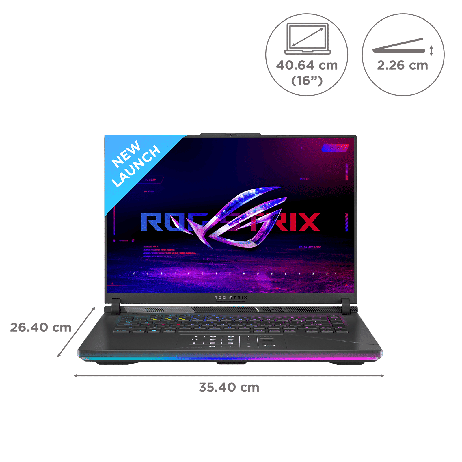 ASUS ROG Strix SCAR 16 G634JZR-CM932WS Intel Core i9 14th Gen Gaming Laptop (32GB, 2TB SSD, Windows 11 Home, 12GB Graphics, 16 inch 240 Hz WQXGA Display, NVIDIA GeForce RTX 4080, MS Office Home and Student 2021, Off Black, 2.65 KG)_2