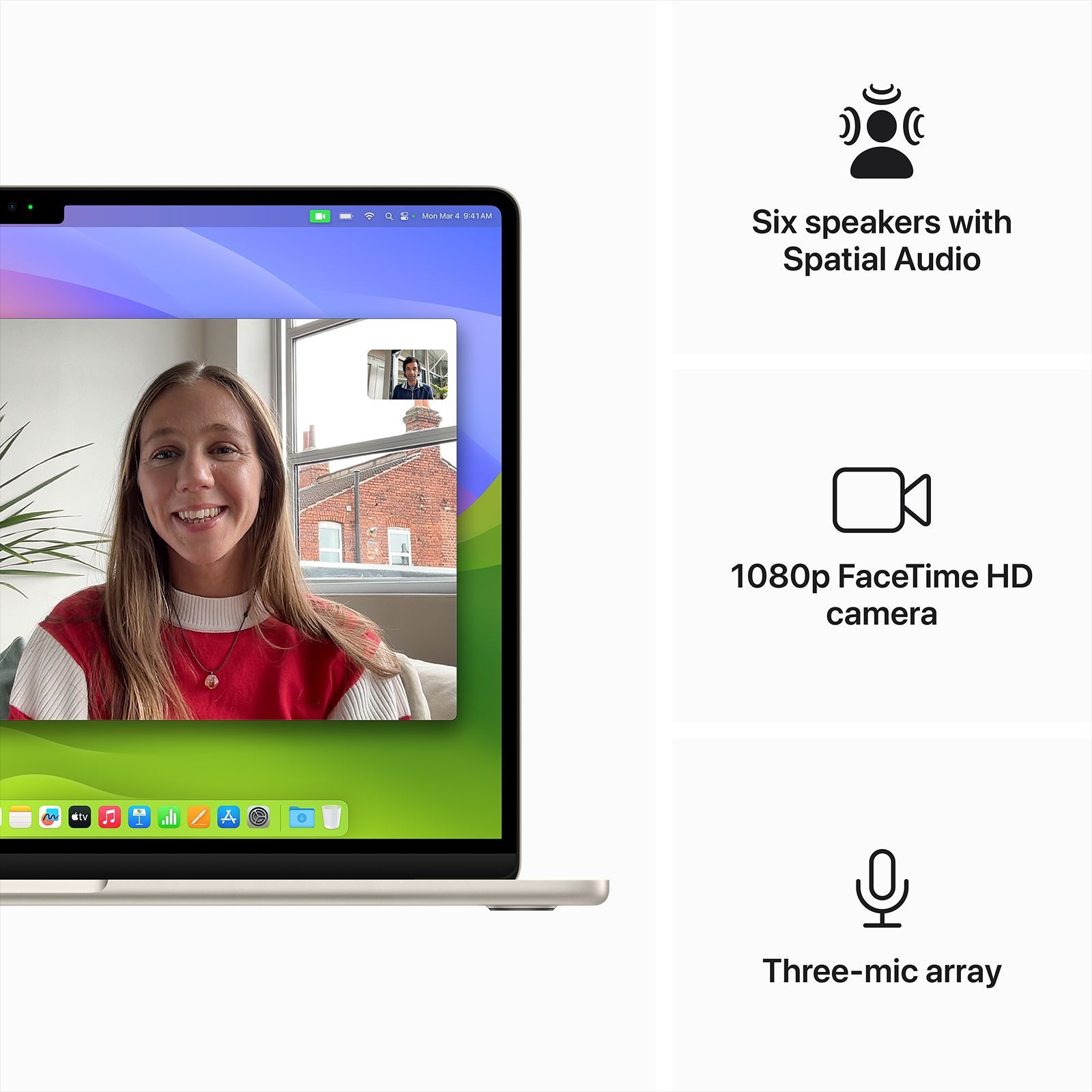 Apple MacBook Air (15.3 inch, M3, 16GB, 256GB, macOS Sequoia, Starlight)_6