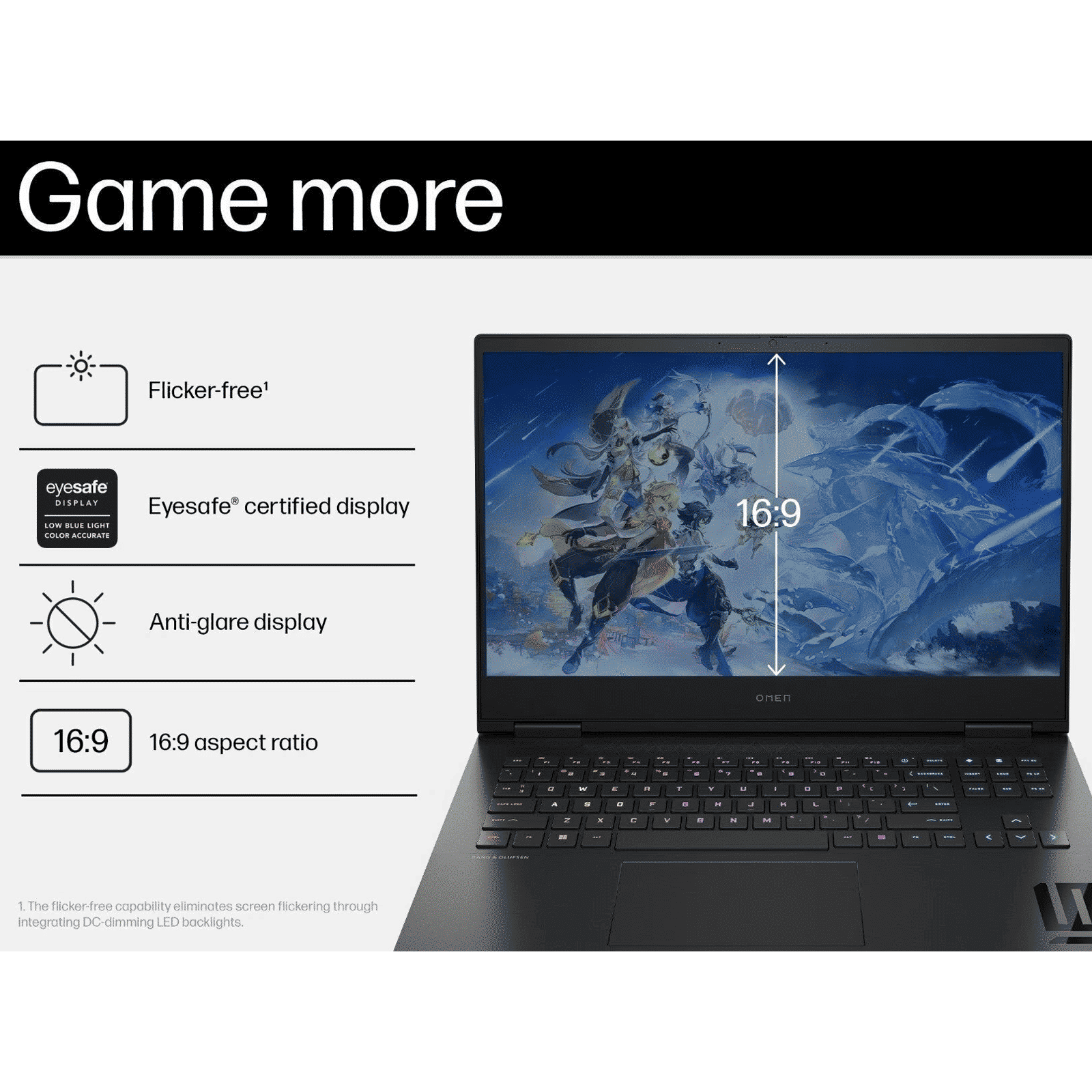 HP OMEN 16-xd0015AX AMD Ryzen 7-7840HS Gaming Laptop (16GB, 1TB SSD, Windows 11 Home, 6GB Graphics, 16.1 inch 165 Hz Full HD Display, NVIDIA GeForce RTX 4050, MS Office 2021, Shadow Black, 2.37 KG)_8