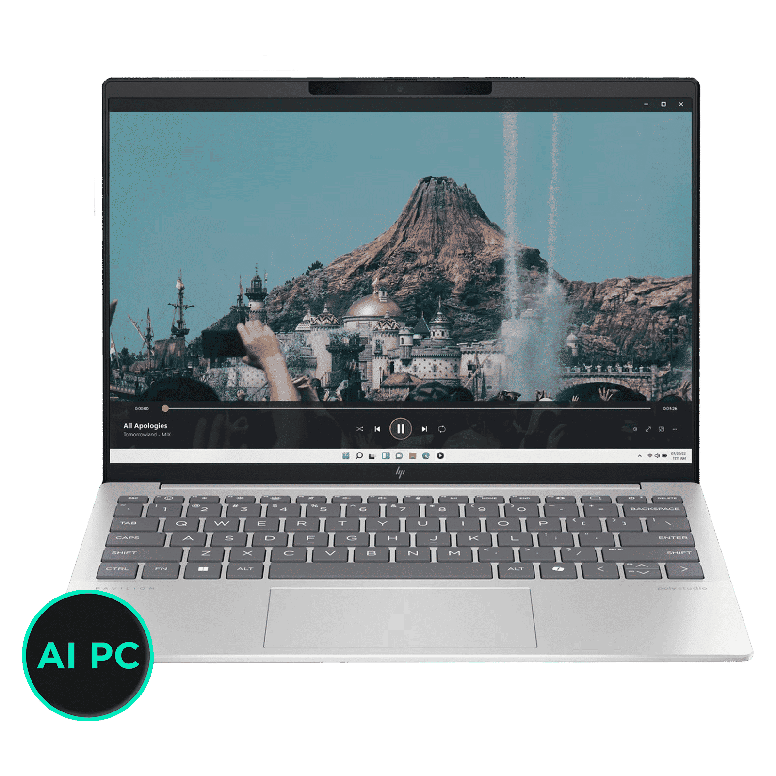 HP Pavilion Aero 13-bg0017AU AMD Ryzen 7-8840U Thin & Light Laptop (16GB, 512GB SSD, Windows 11 Home, 13.3 inch WUXGA IPS Display, MS Office 2021, Natural Silver, 1 KG)_1