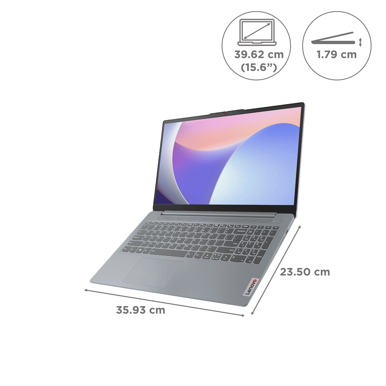 Lenovo IdeaPad Slim 3 15IAH8 Intel Core i5 12th Gen Thin & Light Laptop (16GB, 512GB SSD, Windows 11 Home, 15.6 inch Full HD IPS Display, MS Office 2024, Arctic Grey, 1.62 KG)_2