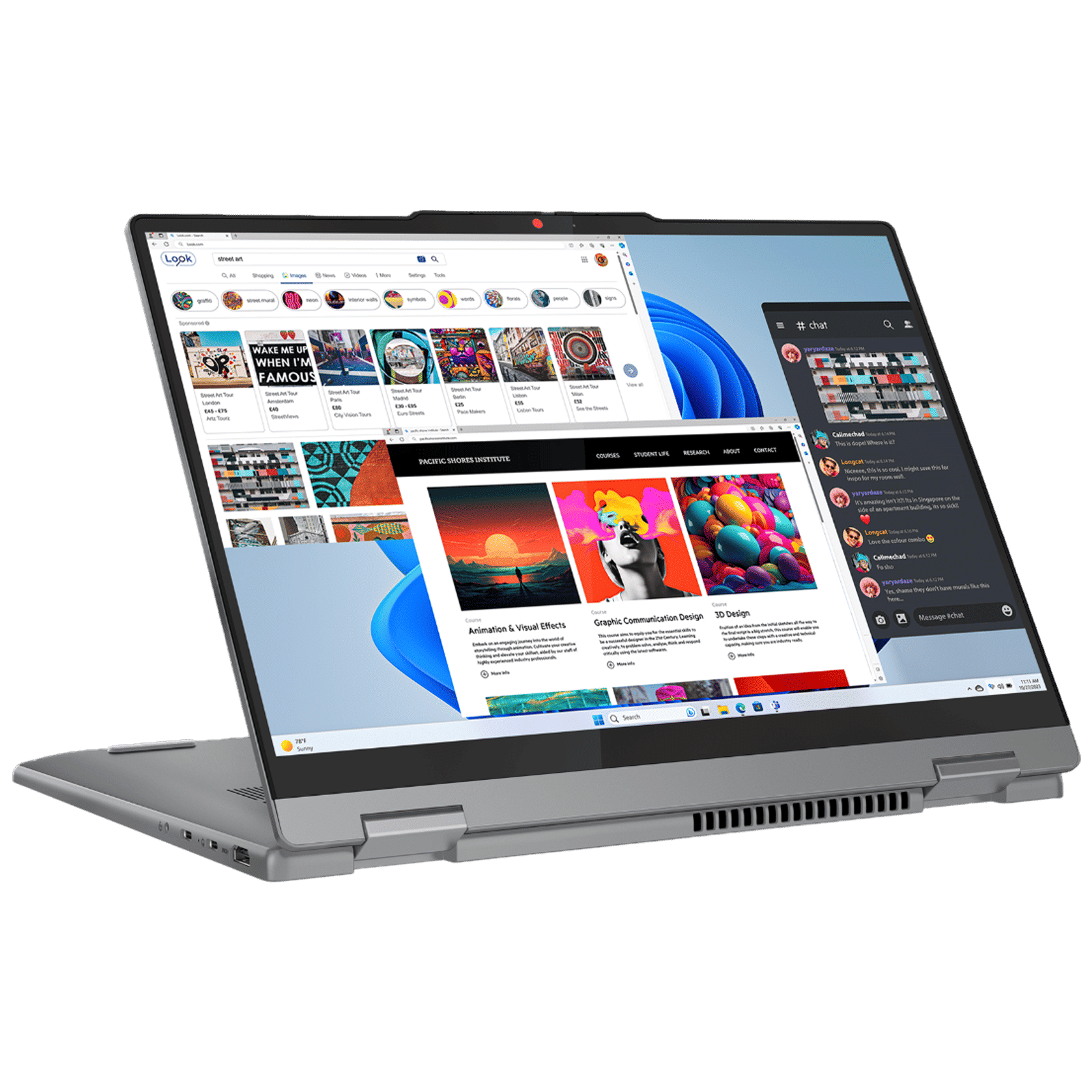 Lenovo IdeaPad 5 14IRH9 Intel Core i5 13th Gen Touchscreen 2-in-1 Laptop (16GB, 512GB SSD, Windows 11 Home, 14 inch WUXGA IPS Display, MS Office 2024, Luna Grey, 1.6 KG)_1