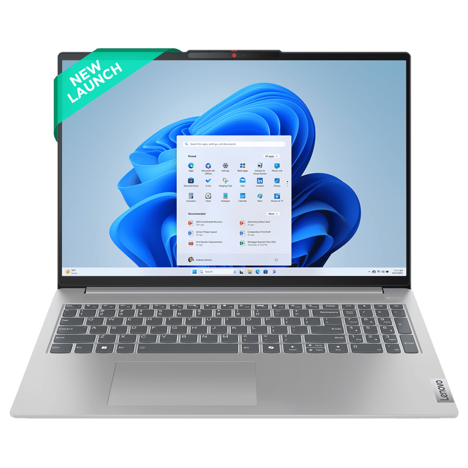 Lenovo IdeaPad Slim 5 16IAH8 Intel Core i5 12th Gen Thin & Light Laptop (16GB, 1TB SSD, Windows 11 Home, 16 inch WUXGA IPS Display, MS Office 2021, Cloud Grey, 1.89 KG)_1