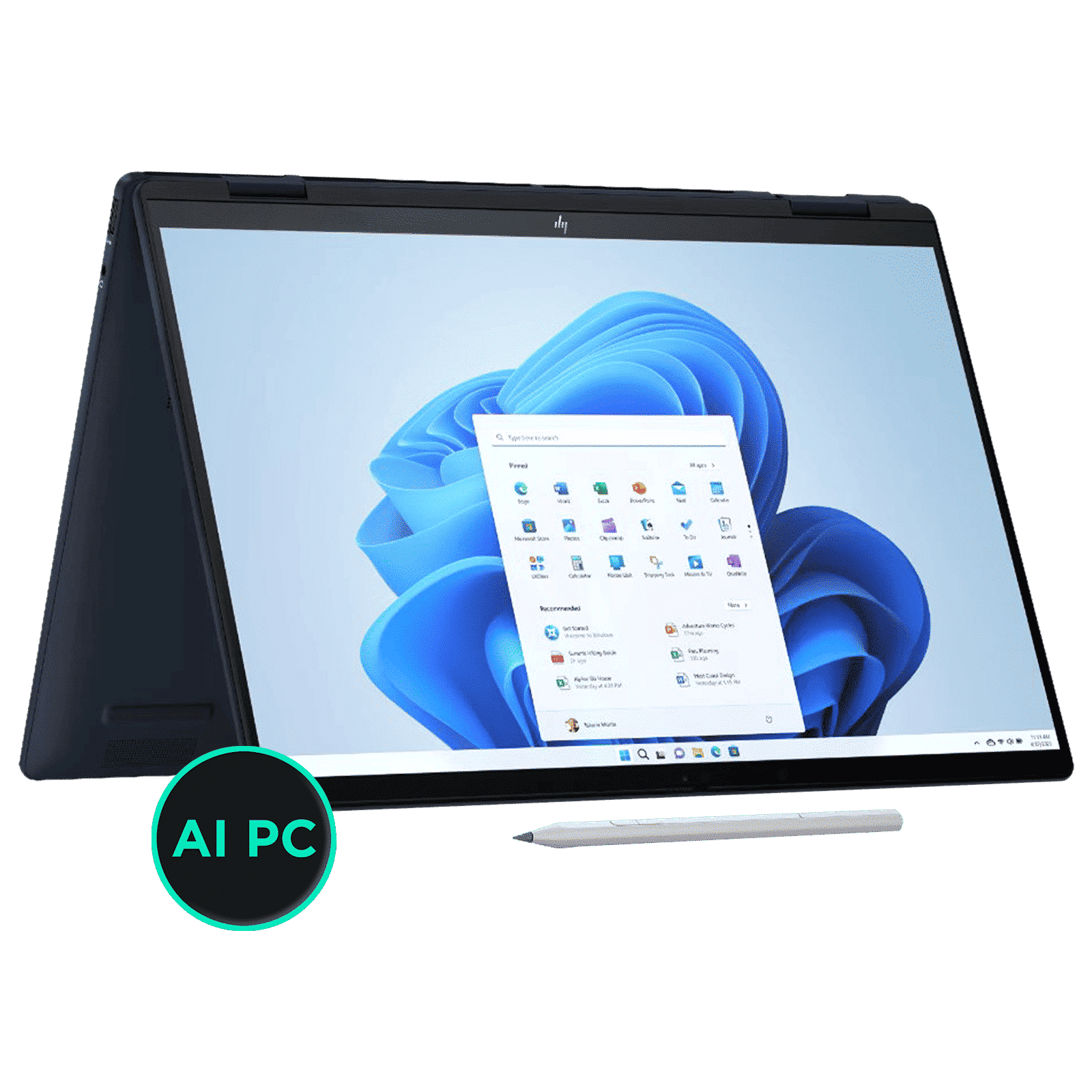 HP Envy X360 Intel Core Ultra 7 Touchscreen 2-in-1 Laptop (16GB, 512GB SSD, Windows 11, 14 inch OLED Display, MS Office Home & Student 2021, Atmospheric Blue, 3.5 KG)_1