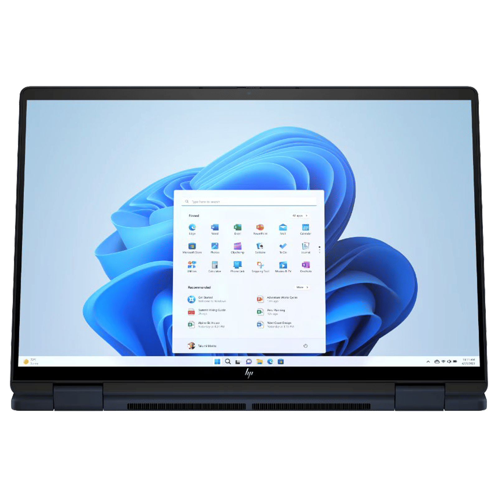 HP Envy X360 Intel Core Ultra 7 Touchscreen 2-in-1 Laptop (16GB, 512GB SSD, Windows 11, 14 inch OLED Display, MS Office Home & Student 2021, Atmospheric Blue, 3.5 KG)_9