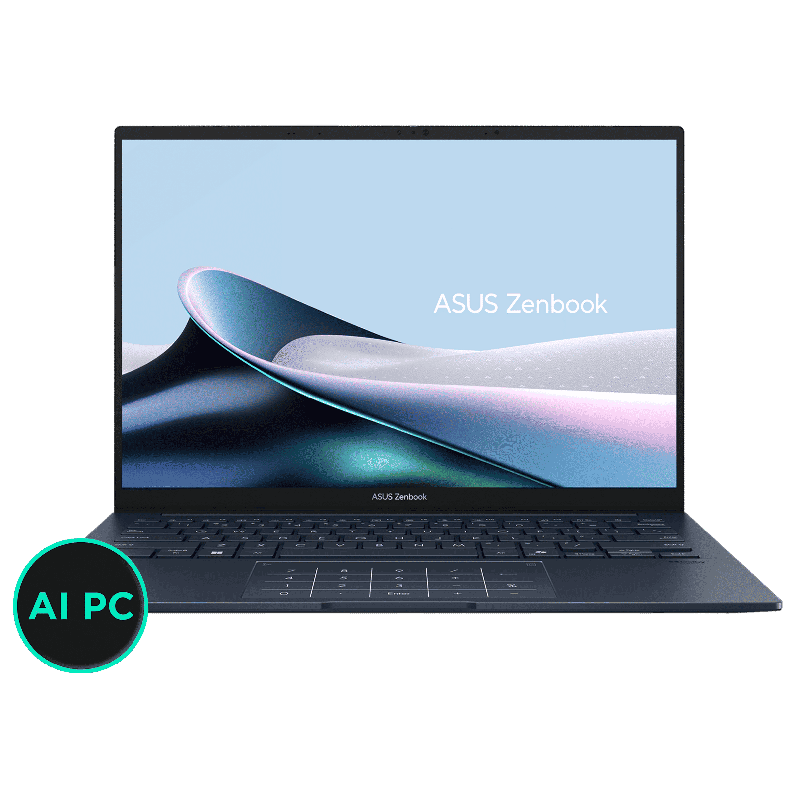 ASUS Zenbook 1 Intel Core Ultra 7 255H Touchscreen Notebook Laptop (32GB, 1TB SSD, Windows 11 Home, 14 inch OLED Display, MS Office 2024, Ponder Blue, 1.28 KG)_1