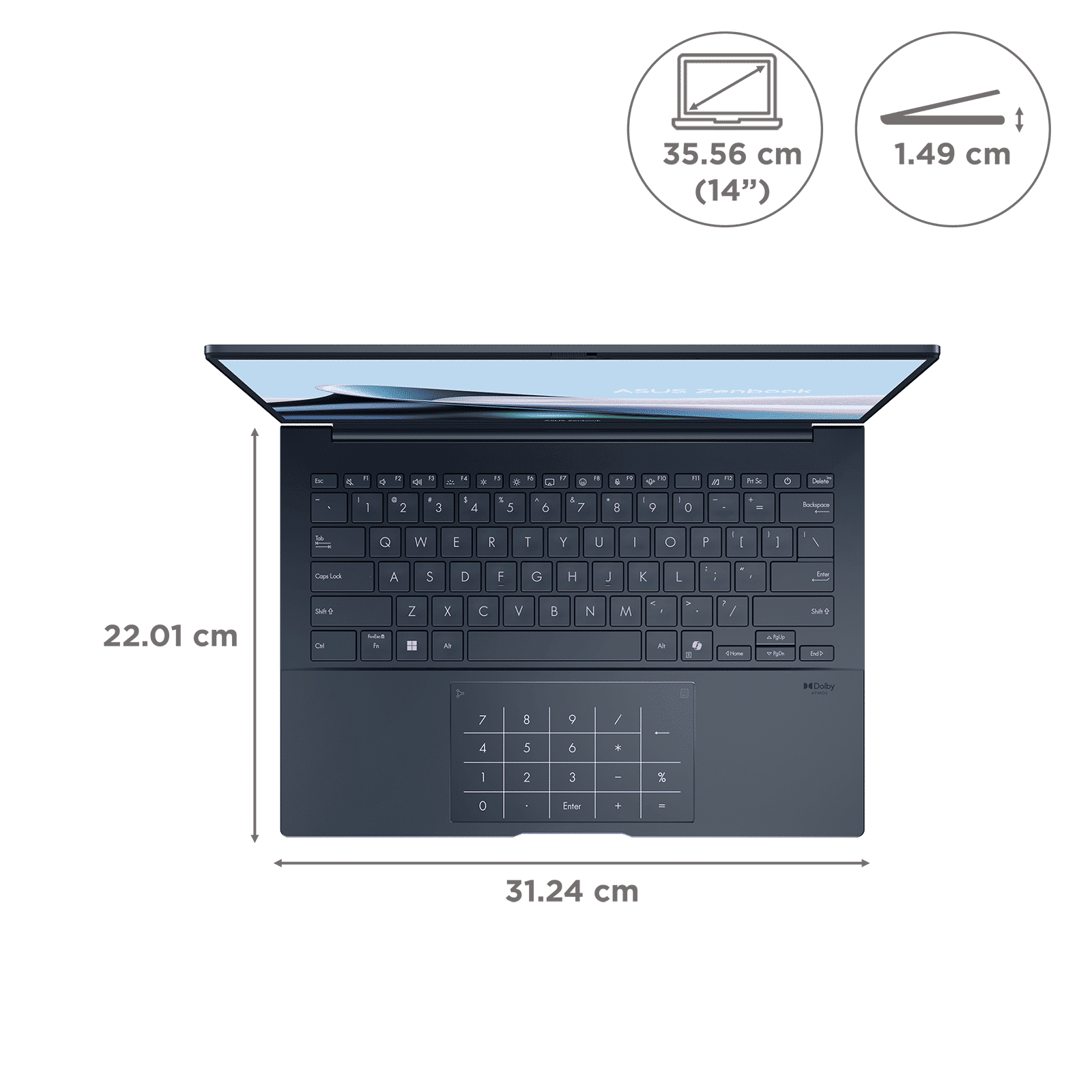 ASUS Zenbook 1 Intel Core Ultra 5 225H Touchscreen Notebook Laptop (16GB, 1TB SSD, Windows 11 Home, 14 inch OLED Display, MS Office 2024, Ponder Blue, 1.28 KG) ASUS Zenbook 1 Intel Core Ultra 5 225H Touchscreen Notebook Laptop (16GB, 1TB SSD, Windows 11 Home, 14 inch OLED Display, MS Office 2024, Ponder Blue, 1.28 KG)_2