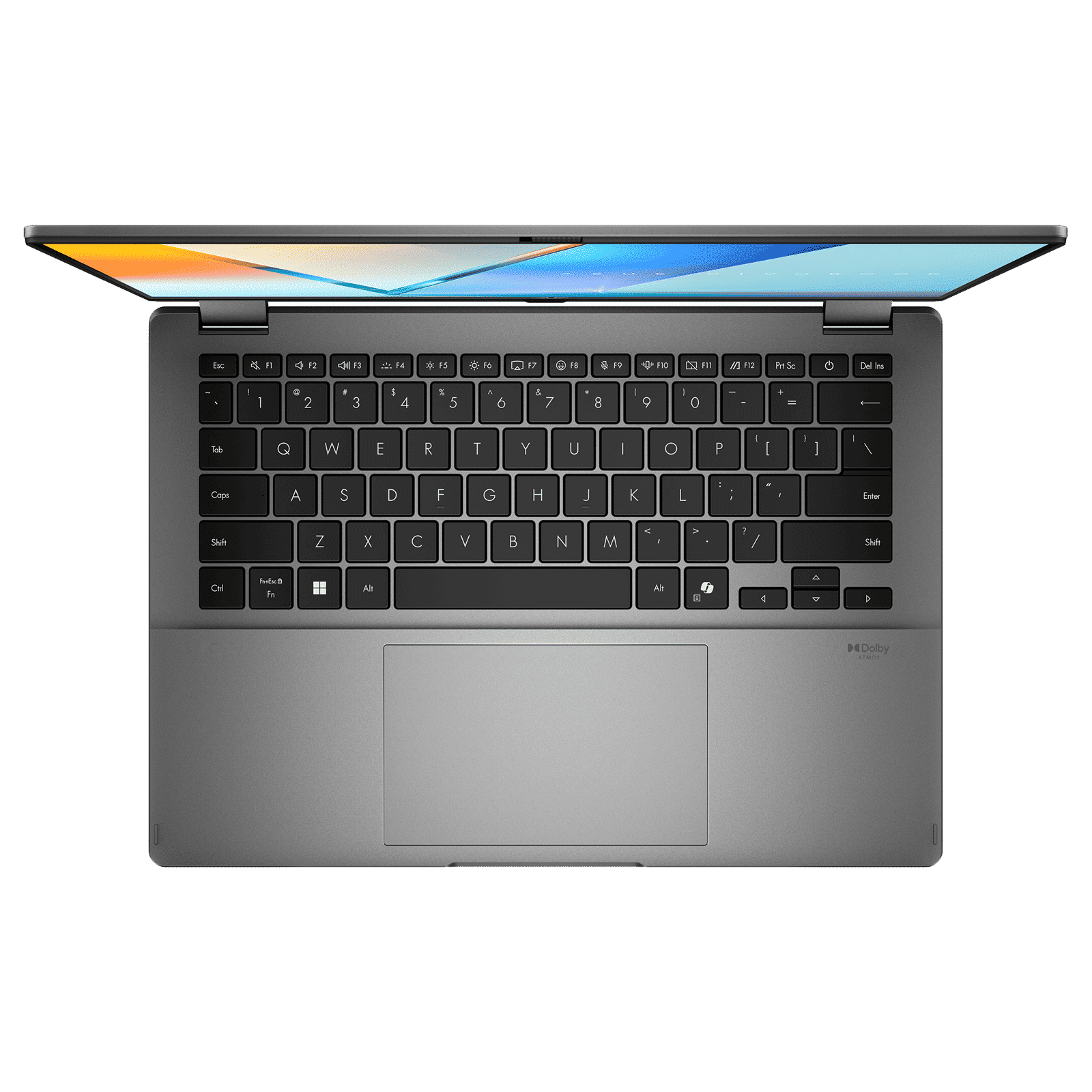 ASUS Vivobook 1 Flip Intel Core Ultra 7 256V Touchscreen 2-in-1 Laptop (16GB, 512GB SSD, Windows 11 Home, 14 inch OLED Display, MS Office Home 2024, Matte Gray, 1.57 KG)_6