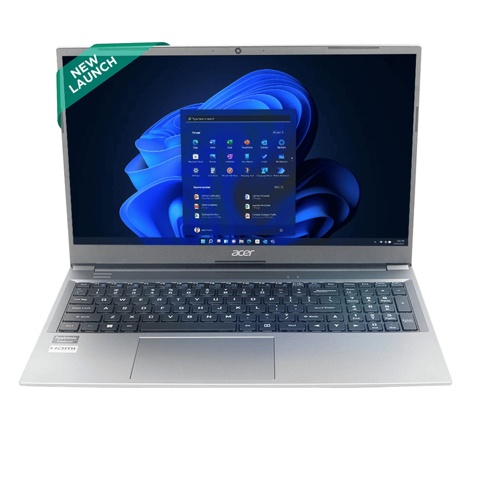 acer Aspire Lite AL15-41 AMD Ryzen 5 7430U Thin & Light Laptop (16GB, 512GB SSD, Windows 11 Home, 15.6 inch Full HD TN Display, MS Office Home & Student 2021, Steel Grey, 1.59 KG)