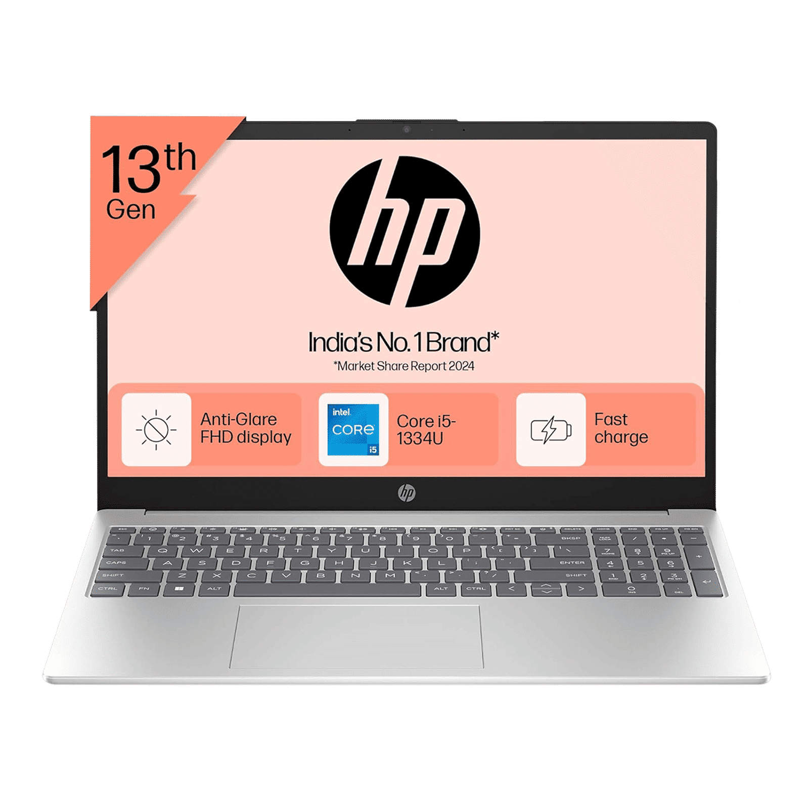 HP 15-fd0492TU Intel Core i5 13th Gen Thin & Light Laptop (16GB, 512GB SSD, Windows 11 Home, 15.6 inch Full HD Display, MS Office 2021, Natural Silver, 1.59 KG) HP 15-fd0492TU Intel Core i5 13th Gen Thin & Light Laptop (16GB, 512GB SSD, Windows 11 Home, 15.6 inch Full HD Display, MS Office 2021, Natural Silver, 1.59 KG)_1