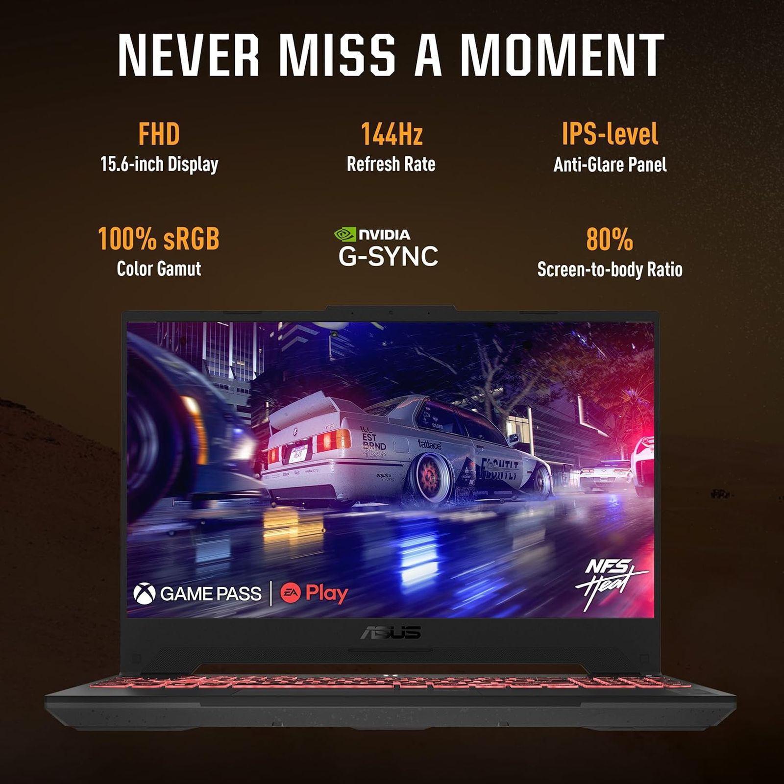 ASUS TUF Gaming F15 Intel Core i7 13th Gen Gaming Laptop (16GB, 1TB SSD, Windows 11 Home, 8GB Graphics, 15.6 inch 144 Hz Full HD Display, NVIDIA GeForce RTX 4060, Microsoft Office Home 2024, Mecha Gray, 2.2 KG)_13