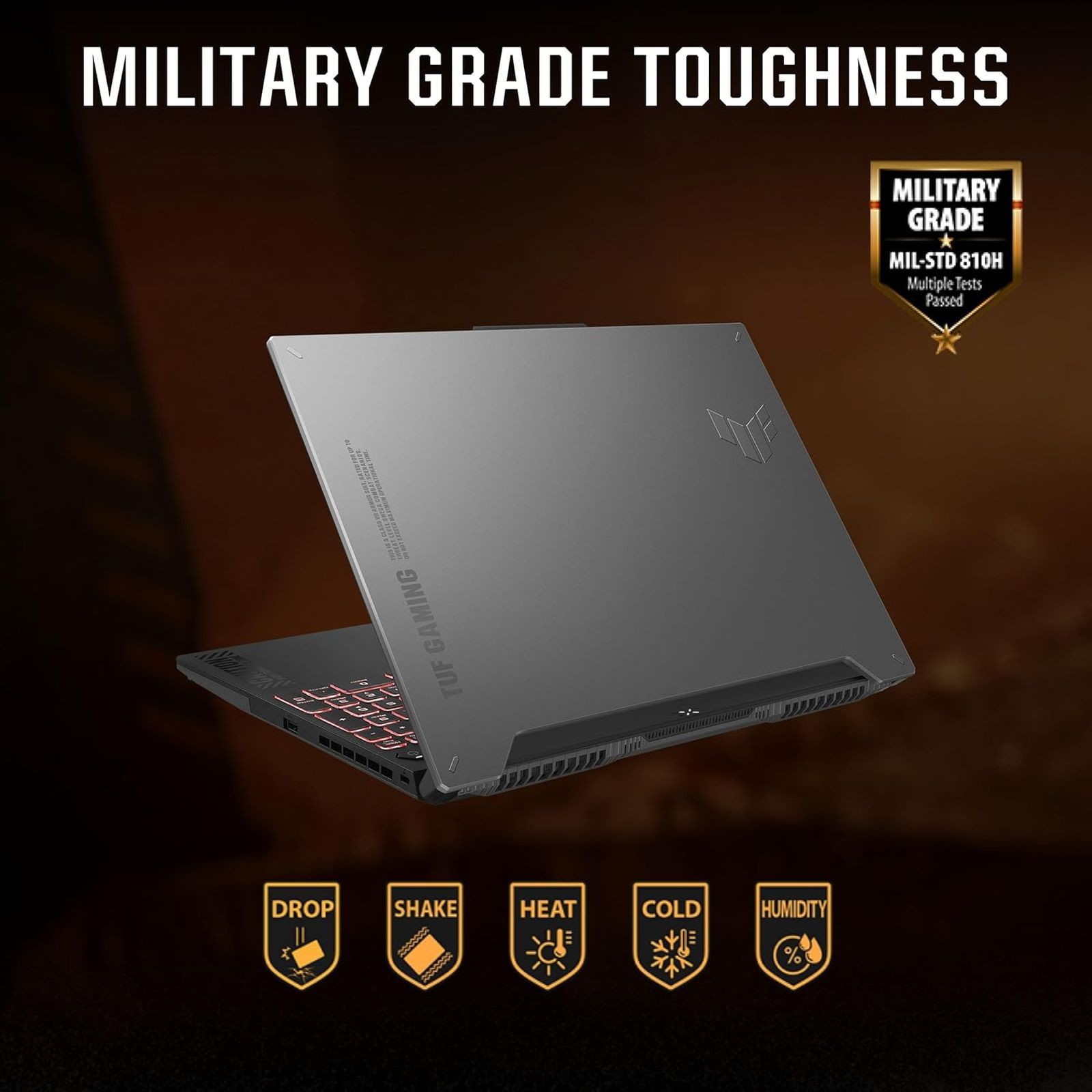 ASUS TUF Gaming F15 Intel Core i7 13th Gen Gaming Laptop (16GB, 1TB SSD, Windows 11 Home, 8GB Graphics, 15.6 inch 144 Hz Full HD Display, NVIDIA GeForce RTX 4060, Microsoft Office Home 2024, Mecha Gray, 2.2 KG)_16