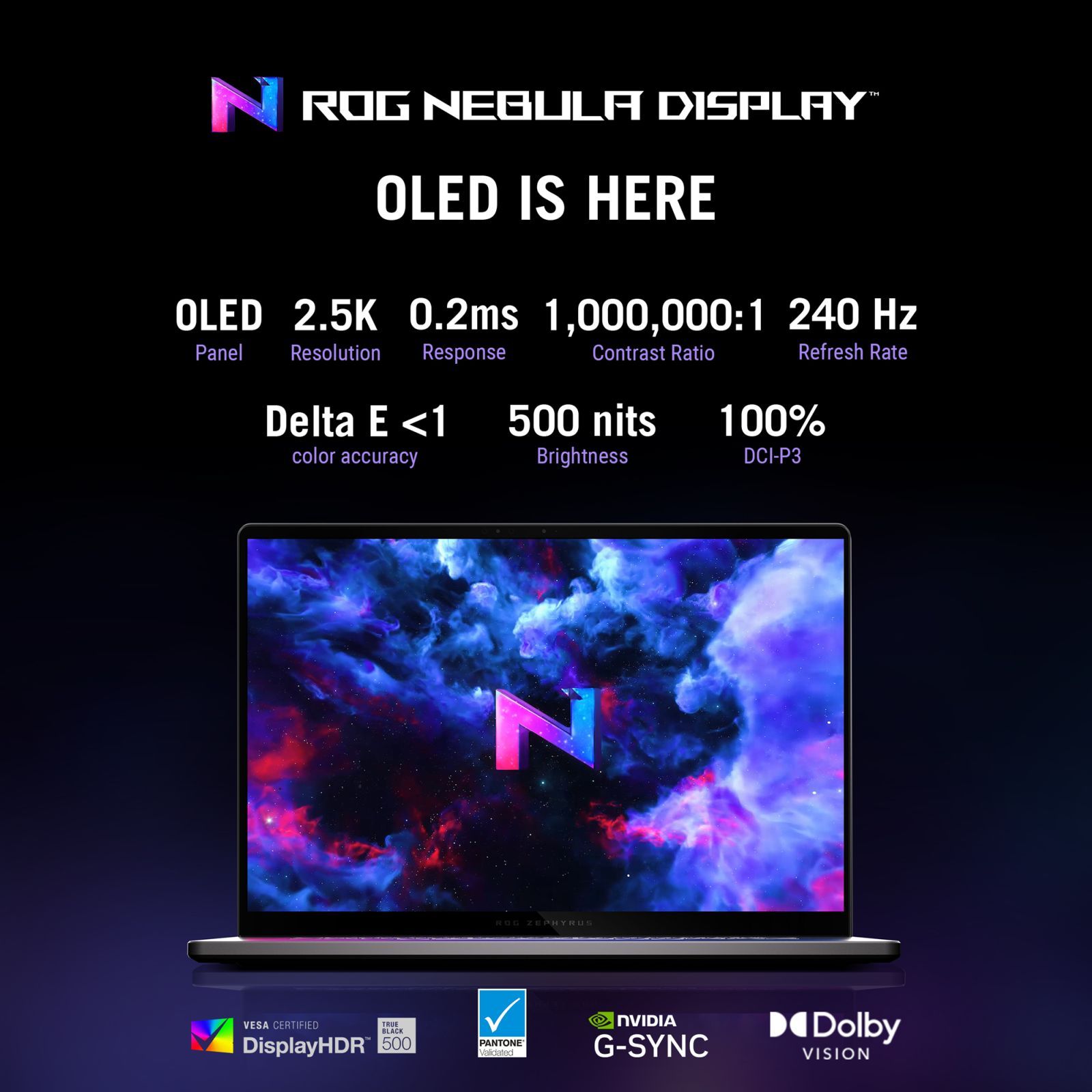 ASUS ROG Zephyrus G16 Intel Core Ultra 7 155H Gaming Laptop (16GB, 1TB SSD, Windows 11 Home, 8GB Graphics, 16 inch 240 Hz OLED Display, NVIDIA GeForce RTX 4060, MS Office Home 2024, Eclipse Gray, 1.85 KG)_8