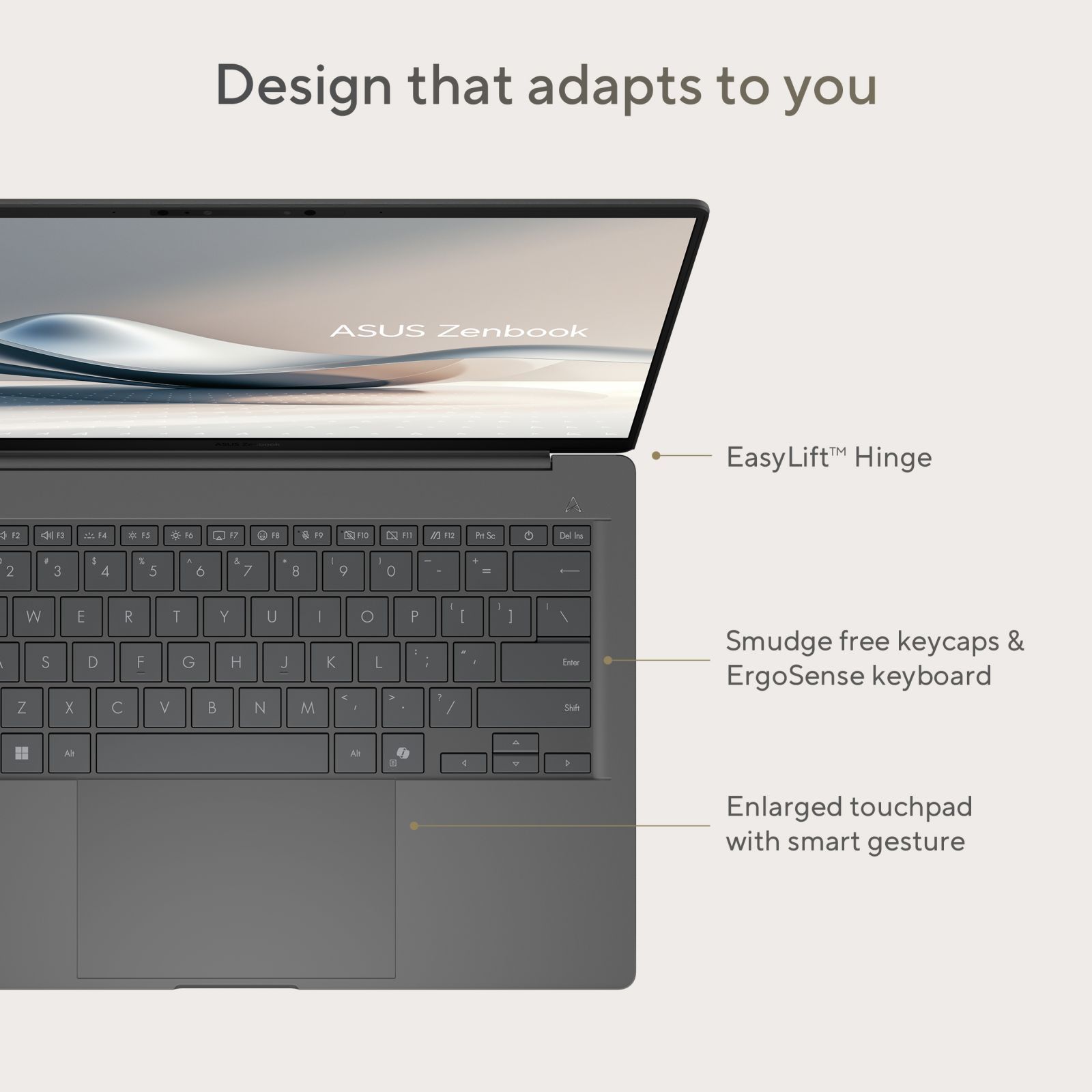 ASUS Zenbook A14 Snapdragon X X1 26 100 Ultra Thin Laptop (16GB, 512GB SSD, Windows 11 Home, 14 inch WUXGA OLED Display, MS Office Home 2024, Iceland Gray, 0.98 KG) ASUS Zenbook A14 Snapdragon X X1 26 100 Ultra Thin Laptop (16GB, 512GB SSD, Windows 11 Home, 14 inch WUXGA OLED Display, MS Office Home 2024, Iceland Gray, 0.98 KG)_14