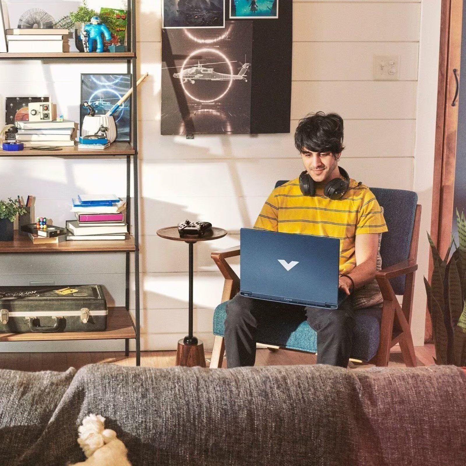 HP Victus 15-fb3011AX AMD Ryzen 5 Gaming Laptop (16GB, 512GB SSD, Windows 11 Home, 6GB Graphics, 15.6 inch 144Hz Full HD IPS Display, NVIDIA GeForce RTX 3050, Performance Blue, 2.29 KG)_7